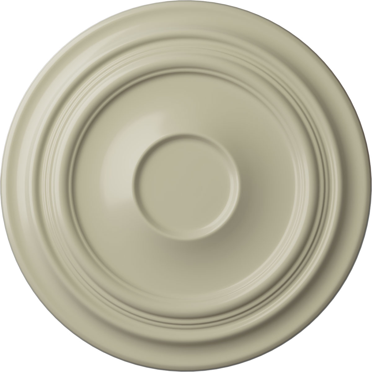 Ekena Millwork CM24TRCYF Traditional 24.375-in W x 24.375-in L Painted Clear Yellow Polyurethane Whole Ceiling Medallion