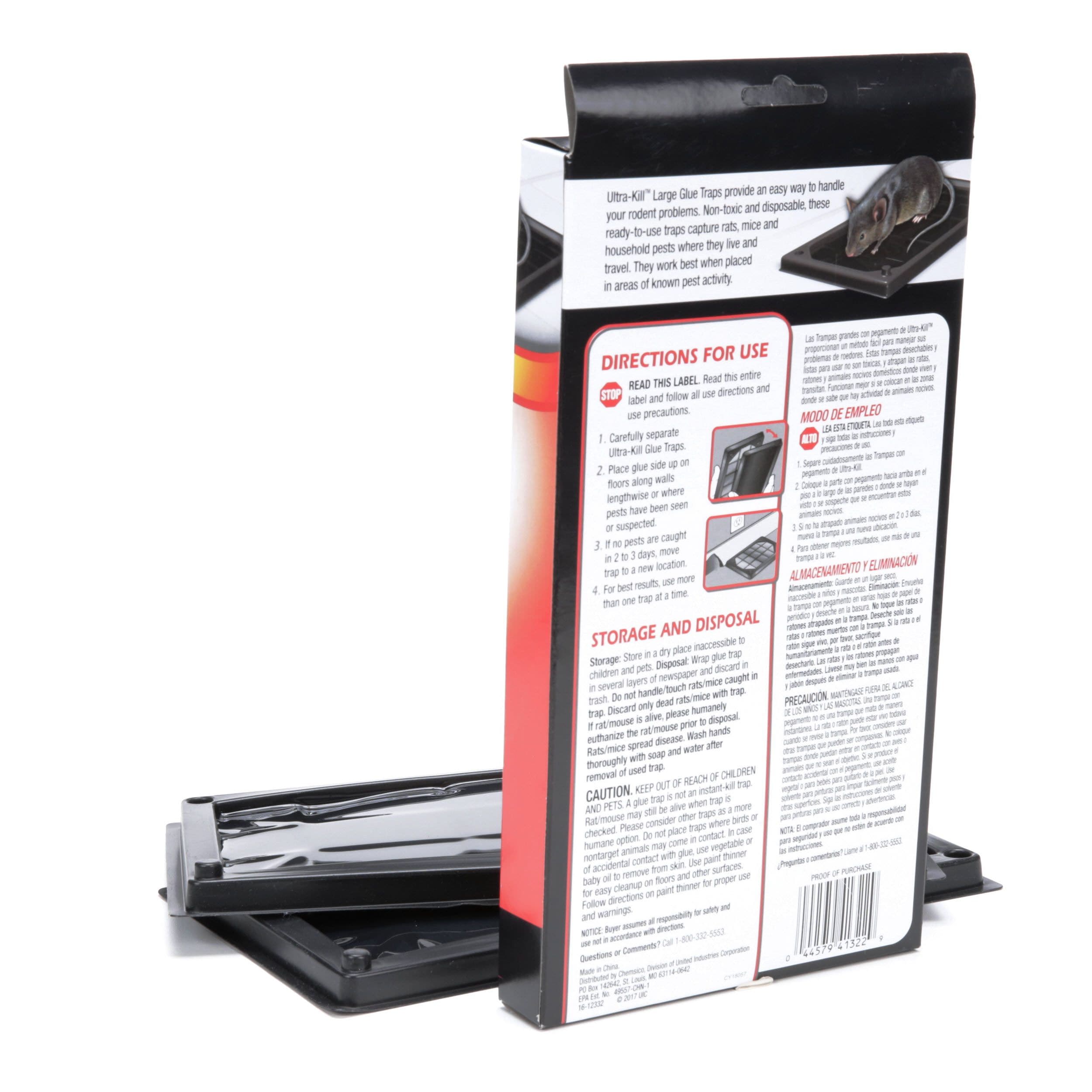 Ultra-Kill 2ct- Large Rat and Mouse Glue Traps Mouse Traps in the Animal &  Rodent Control department at