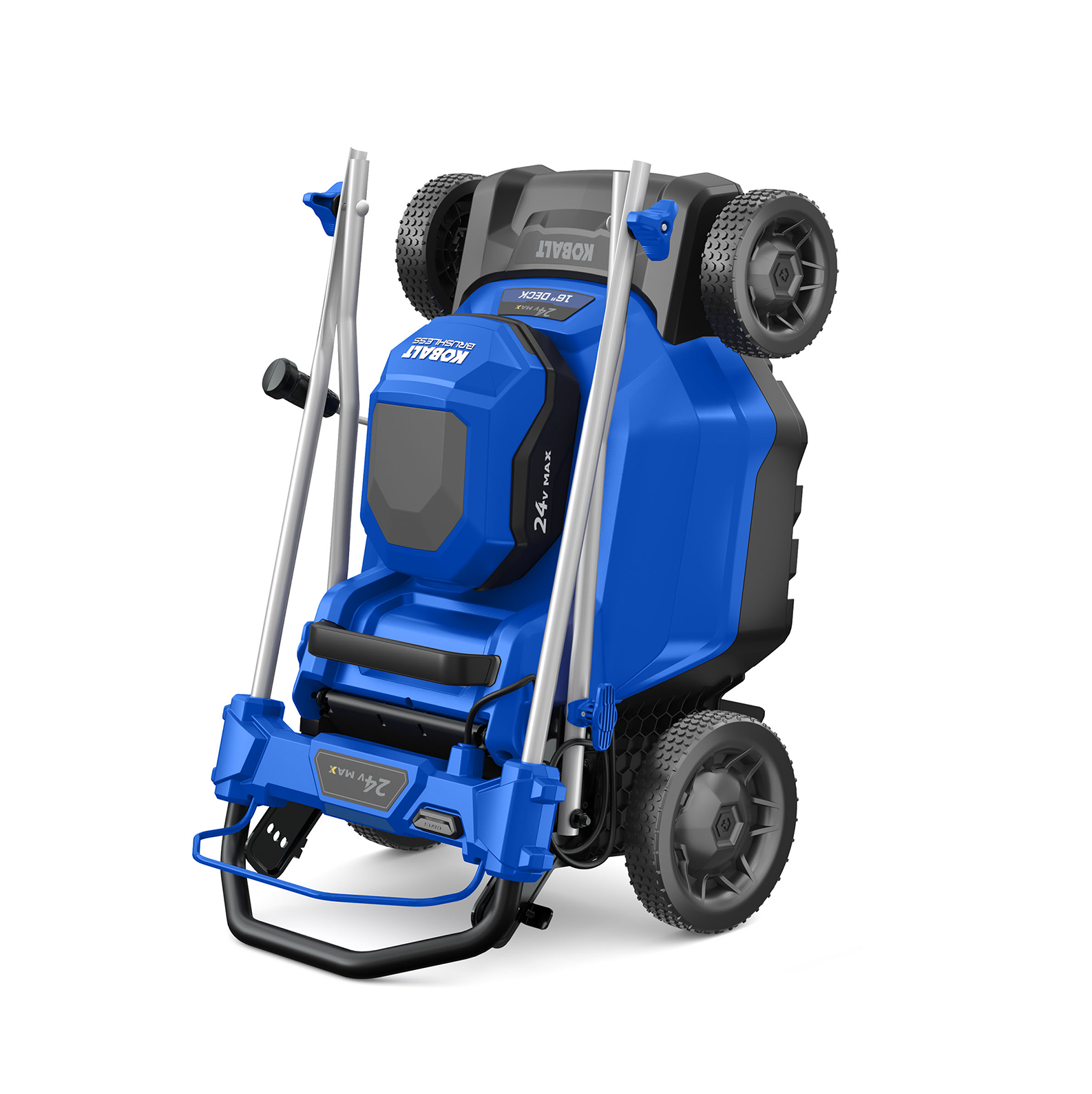 Kobalt 24-volt 16-in Cordless Push Lawn Mower 4 Ah (2-Batteries and ...