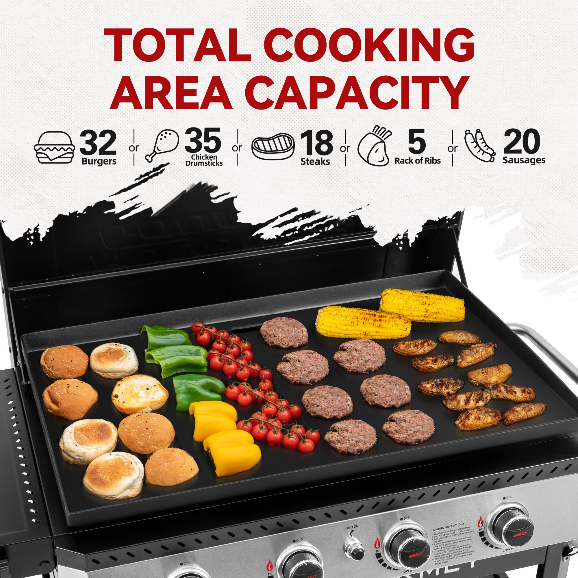Royal Gourmet GB4008T Flat-Top-Grills - View #7