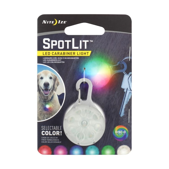 Nite Ize SpotLit 2.1 in. D Stainless Steel Silver Carabiner Key Chain w/LED Light Nite Ize SpotLit 2.1 in. D Stainless Steel Silver Carabiner Key Chain w/LED Light