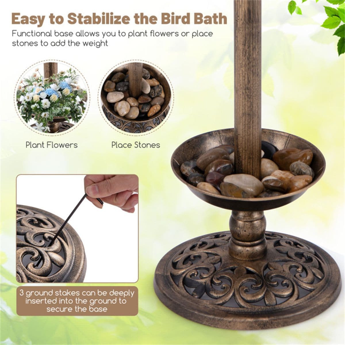 AHIOU HOME ZAAHD-HQP14ABD birdbaths - View #7