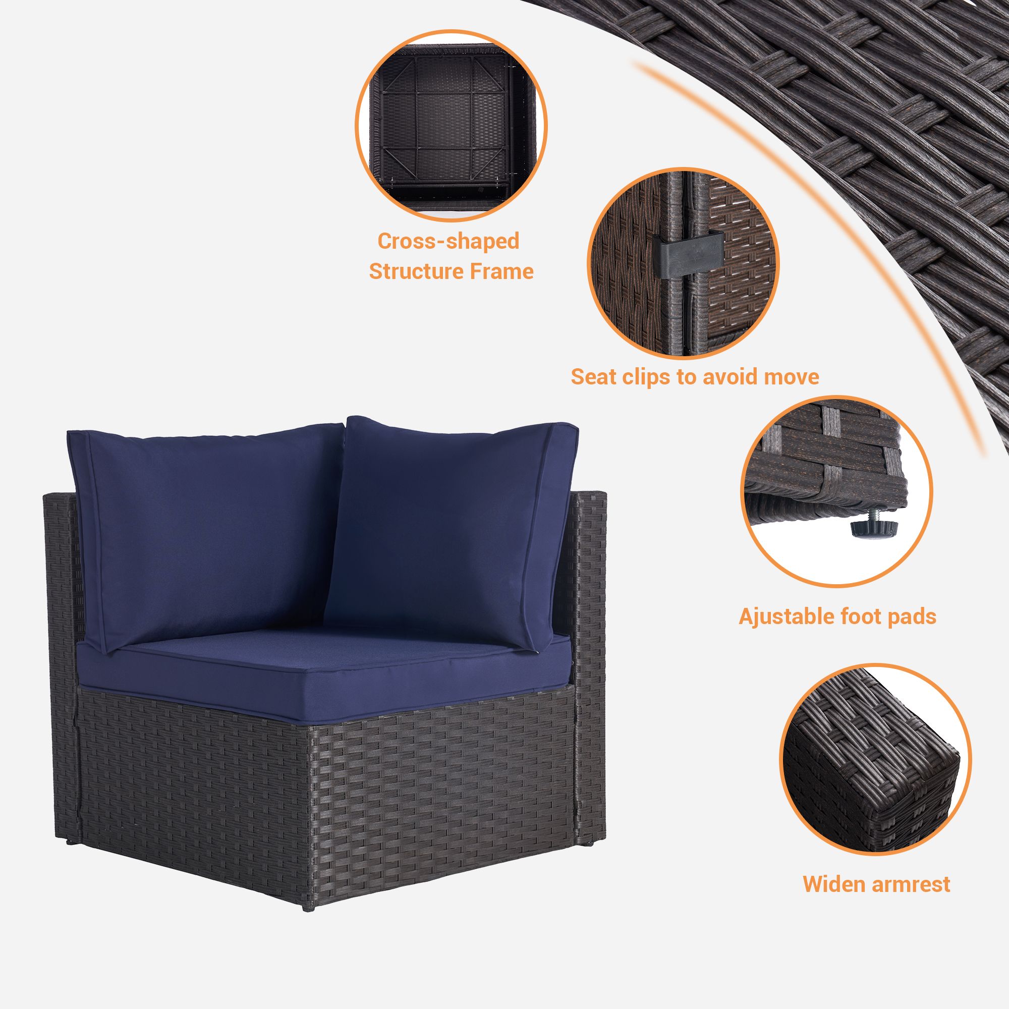 SANSTAR L-WS701-NY-V1 Patio-Conversation-Sets - View #4