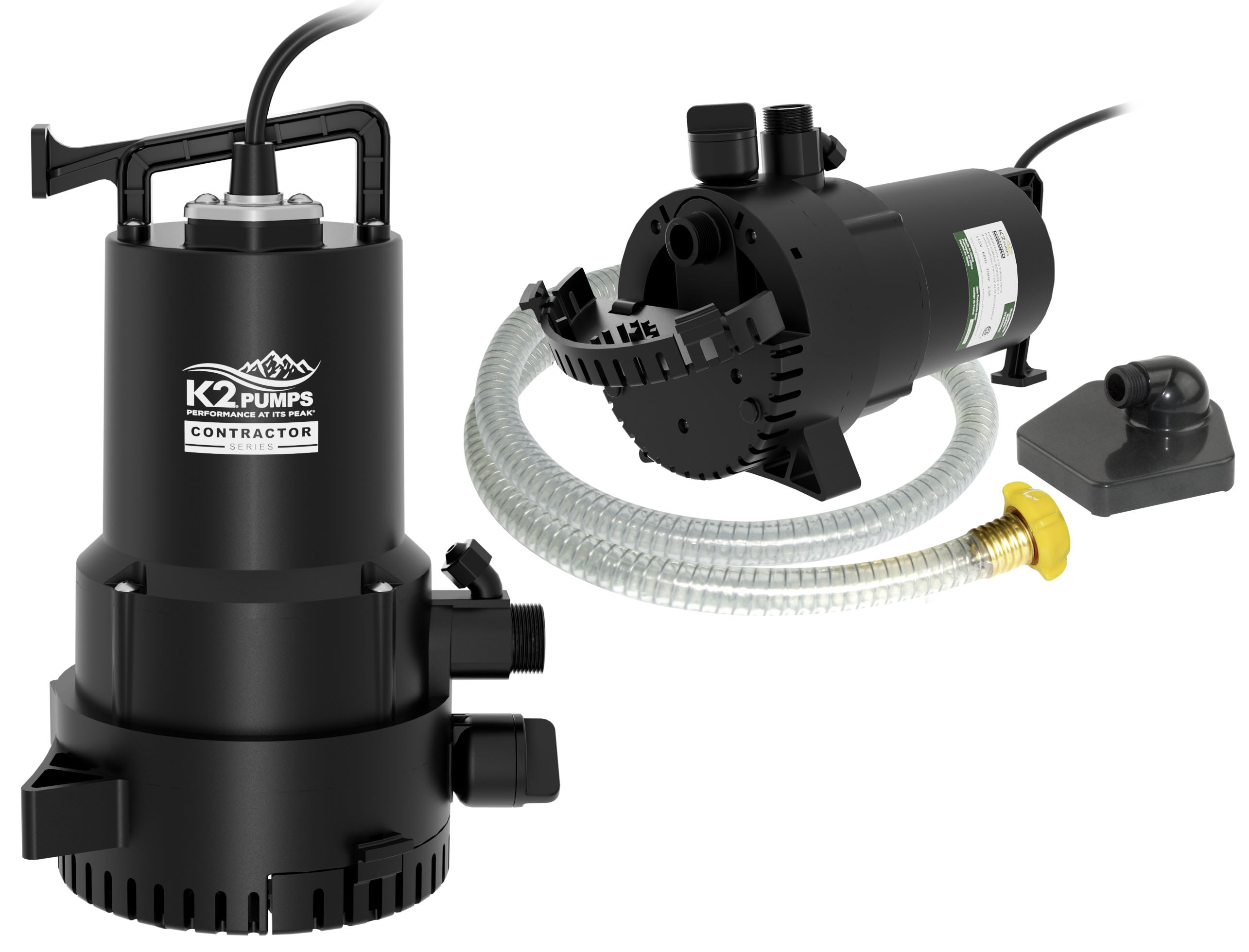 K2 Pumps UTM02505K 1/4-HP 115 -Volt 27-Gallon Thermoplastic Submersible utility pump