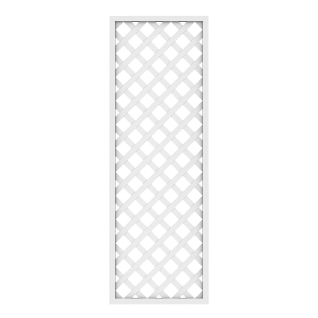 White Plastic Traditional Screen Panel