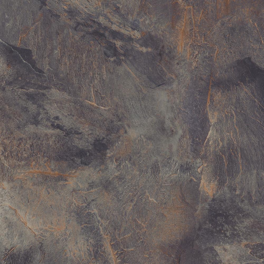 Congoleum DuraStone Village Slate 10-Piece 16-in x 16-in Groutable Stormy Night Glue (Adhesive) Luxury Vinyl Tile