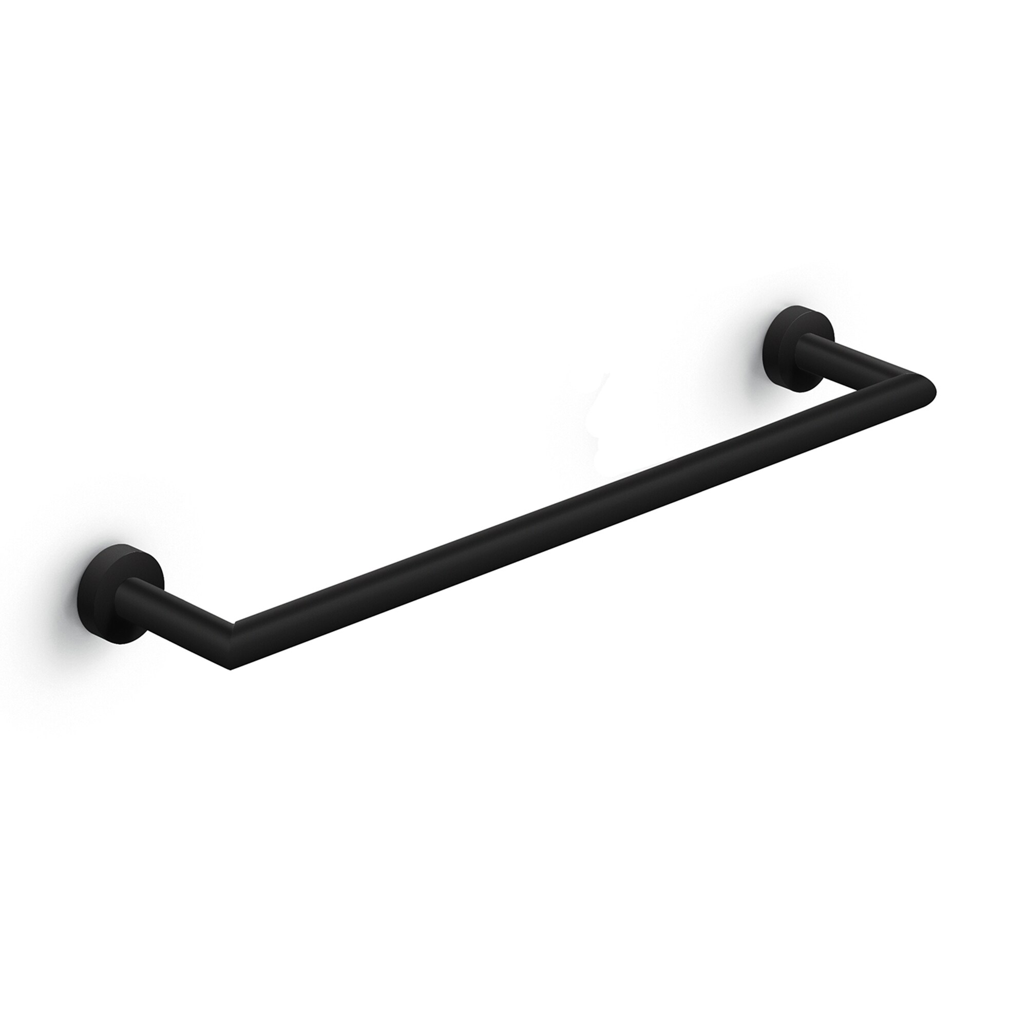 WS Bath Collections PLUS WSBC A5211.22 Plus WSBC 20-in Matte Black Wall mount Single Towel Bar