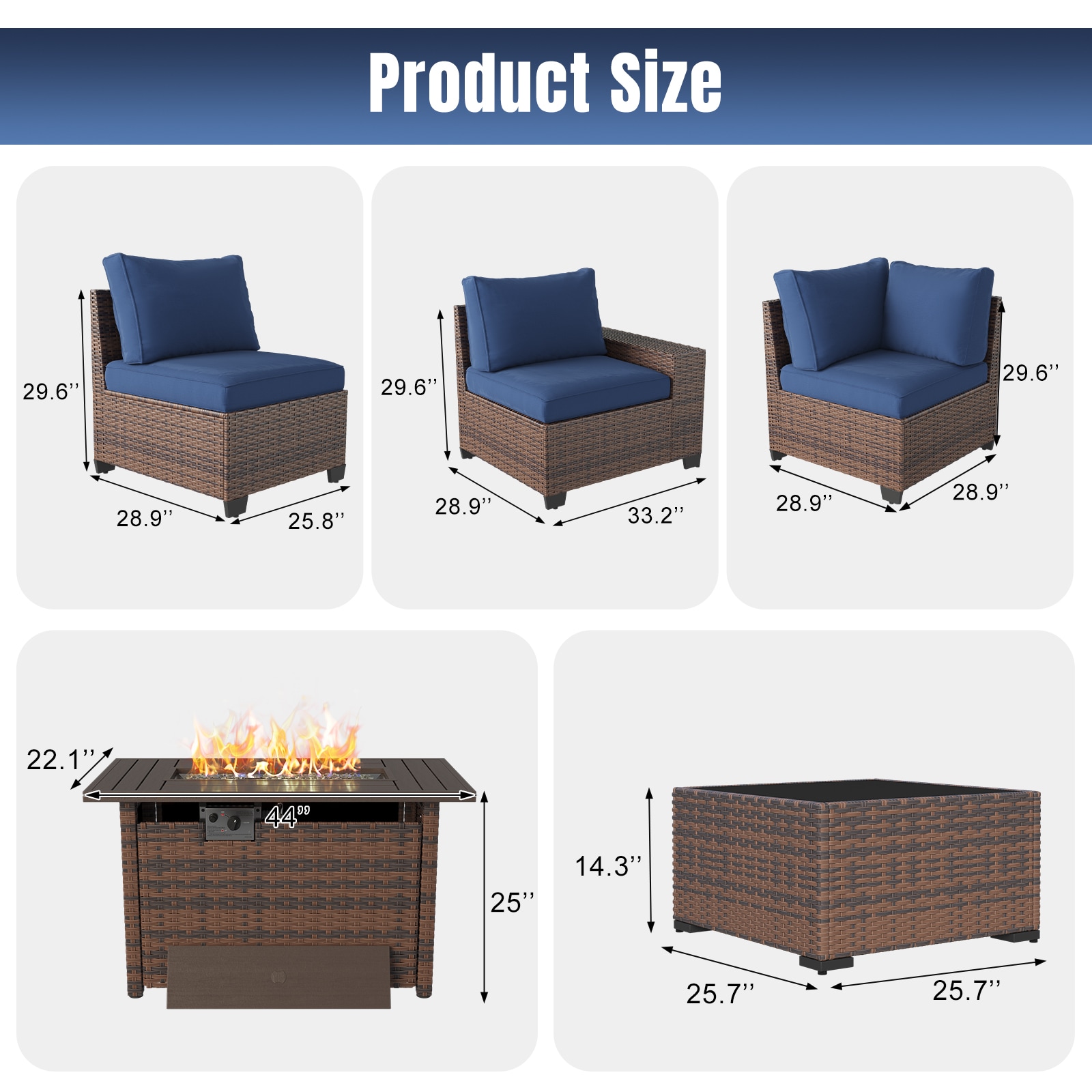 Bapipro BP3907G25 Patio-Conversation-Sets - View #6