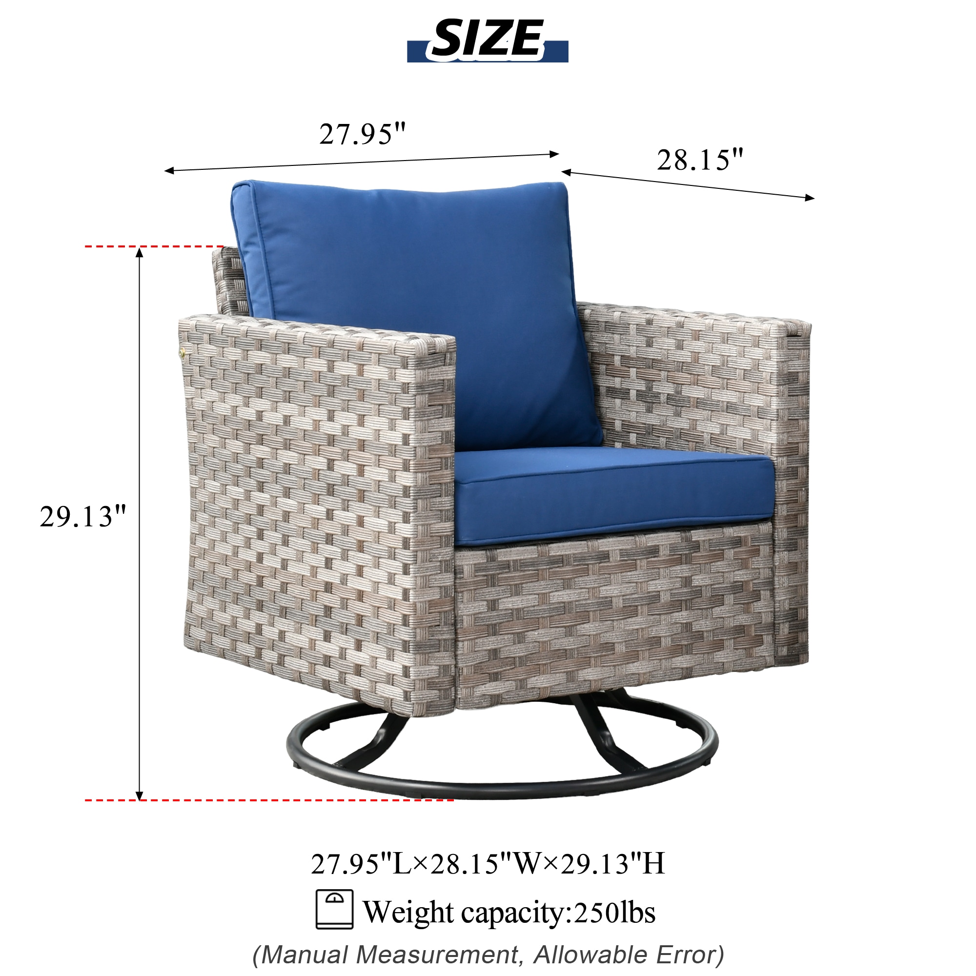 Pouuin SYZBBR7-CT Patio-Chairs - View #6