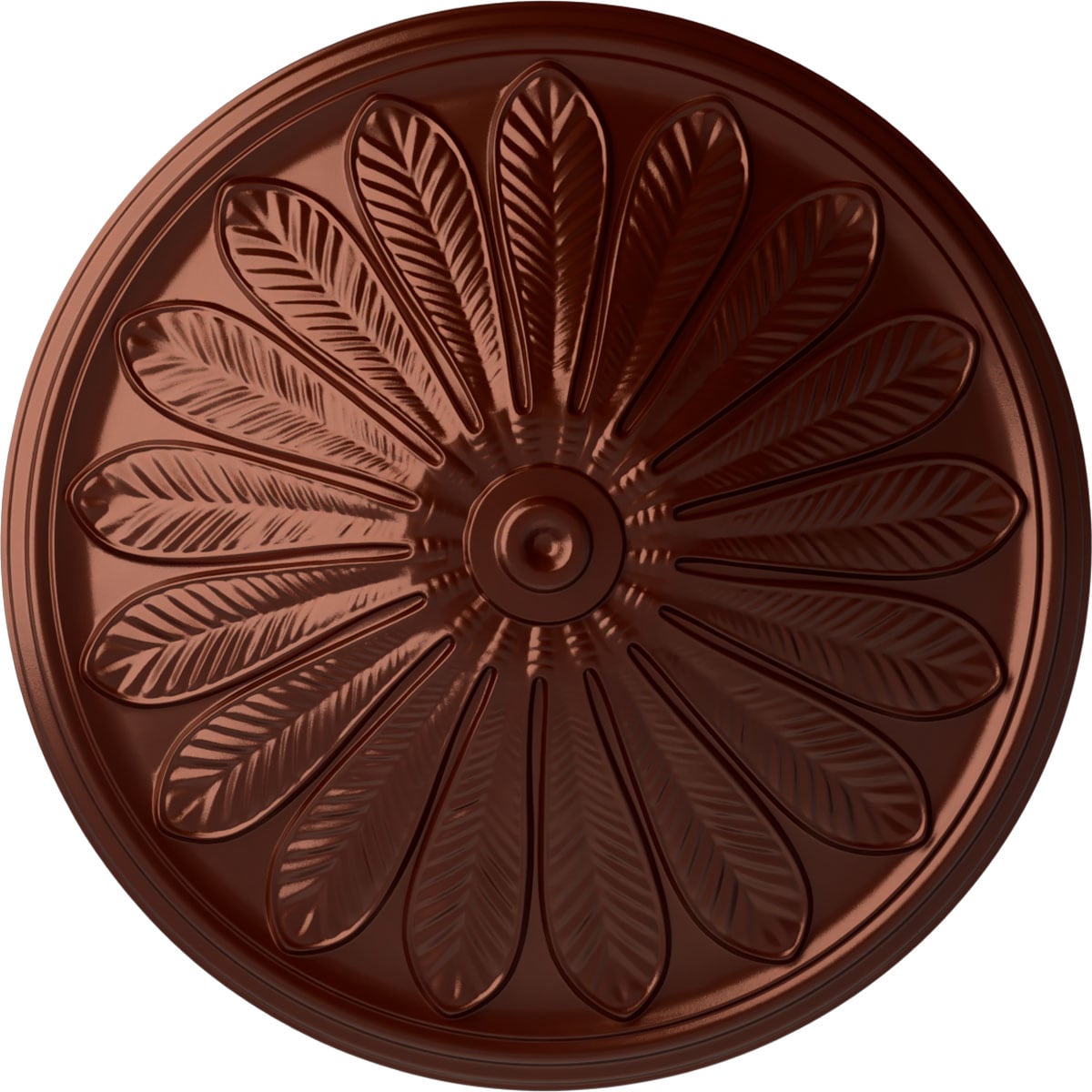 Ekena Millwork CM25BRACS Brontes 25.5-in W x 25.5-in L Painted Antique Copper Polyurethane Whole Ceiling Medallion