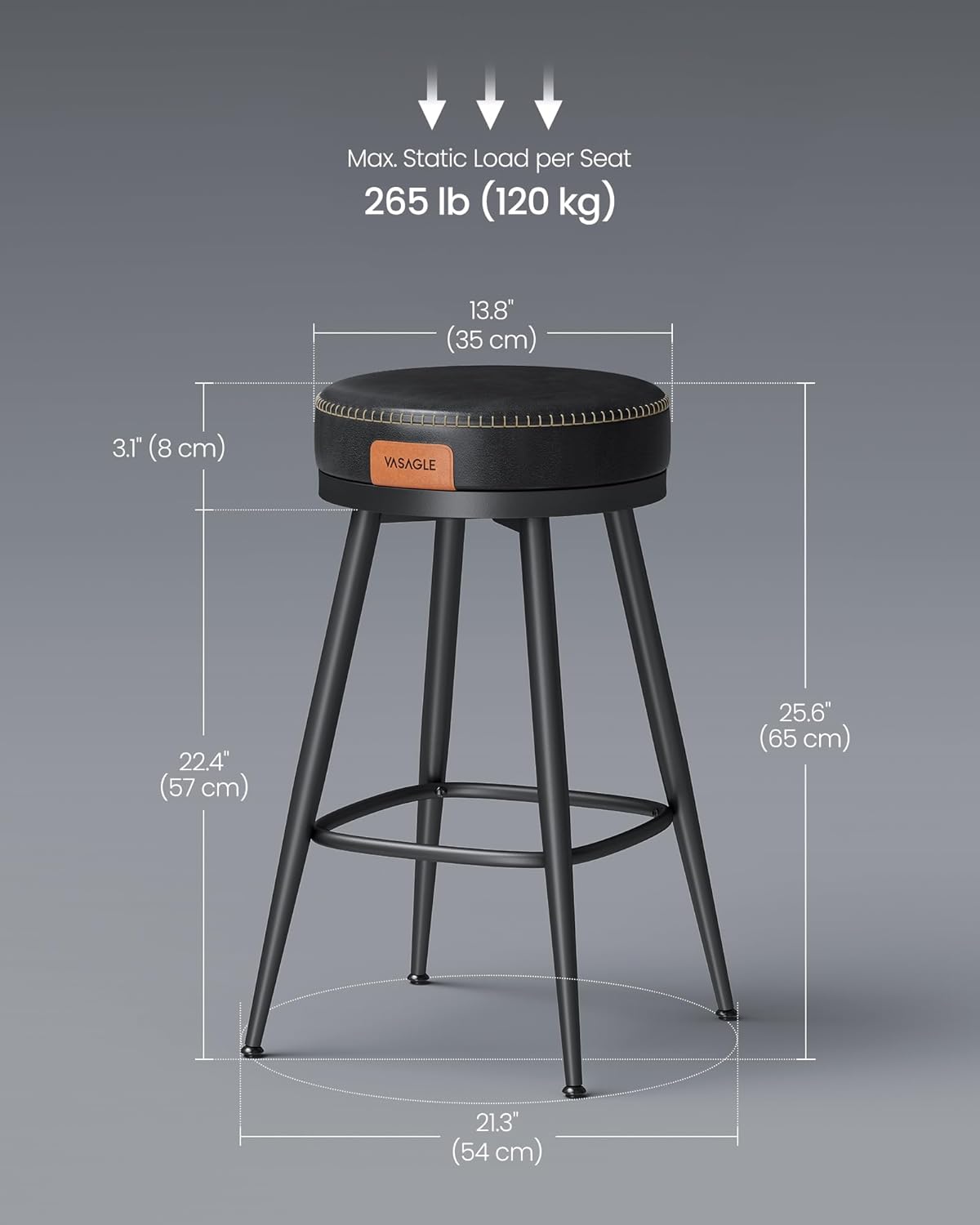 SONGMICS HOME LBC100B01 stools - View #5