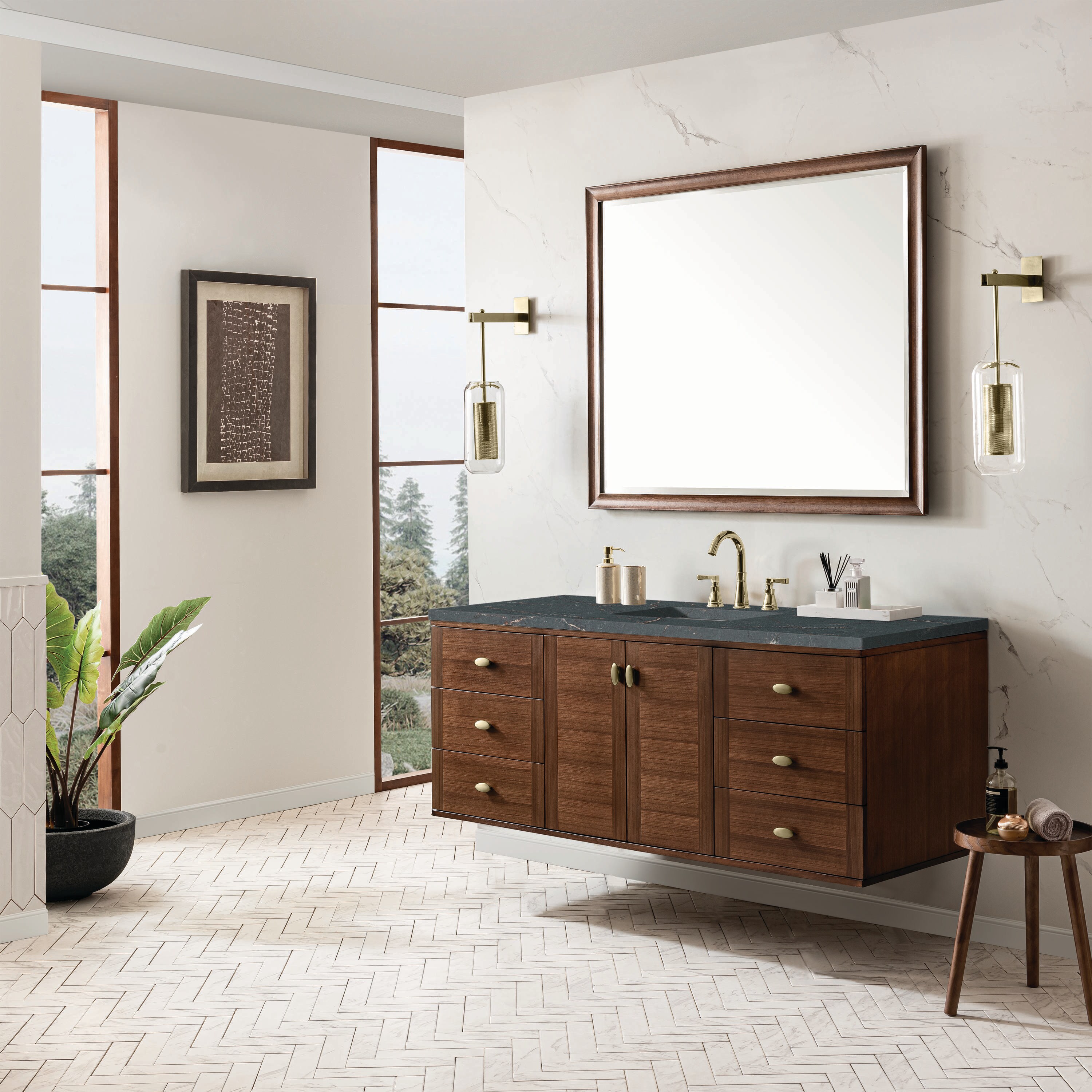 James Martin Vanities 670-V60S-WLT-3PBL Bath-Vanity-Combo - View #5