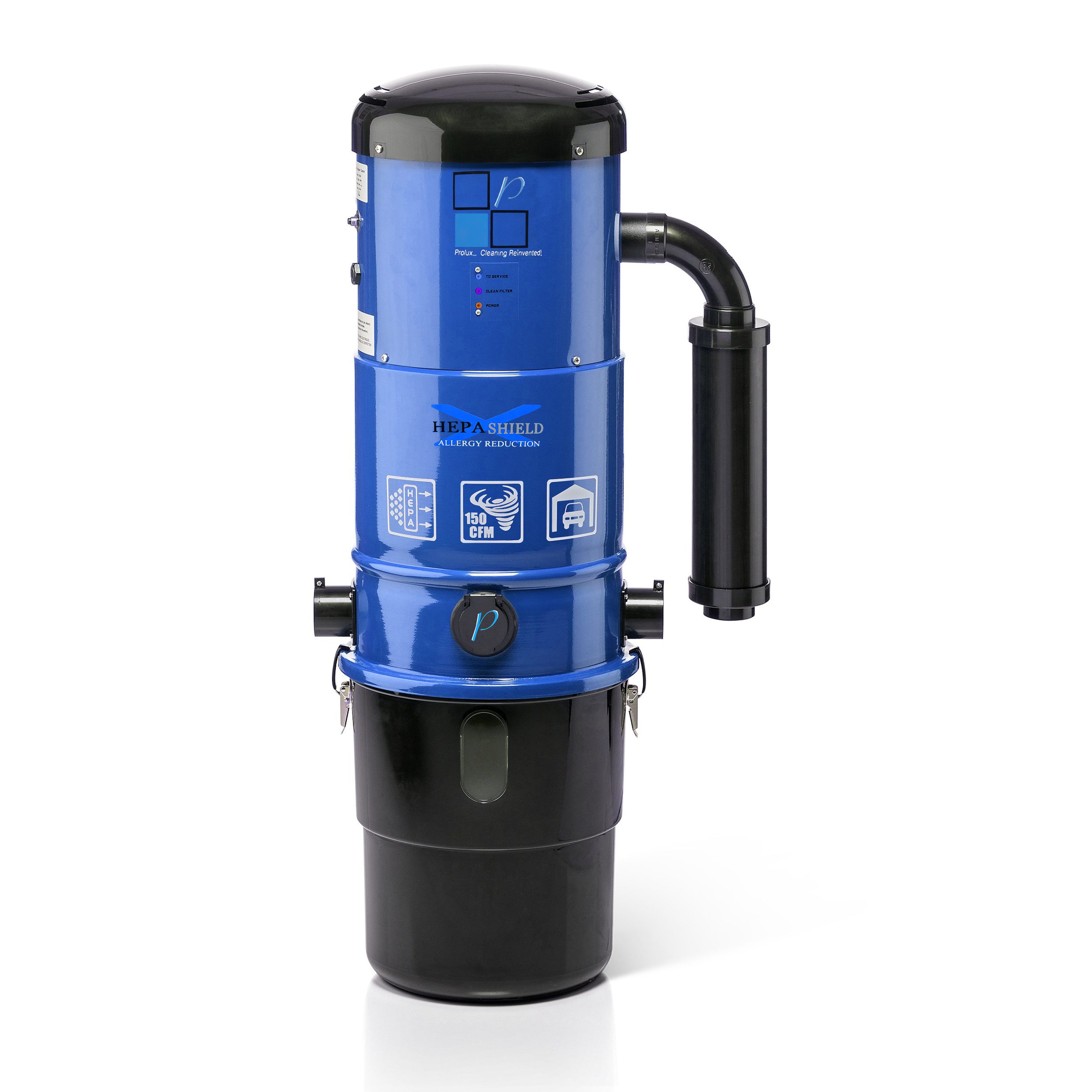 Hepa Filter Commercial/Residential Bagless Central Vacuum | - Prolux BLUECEN