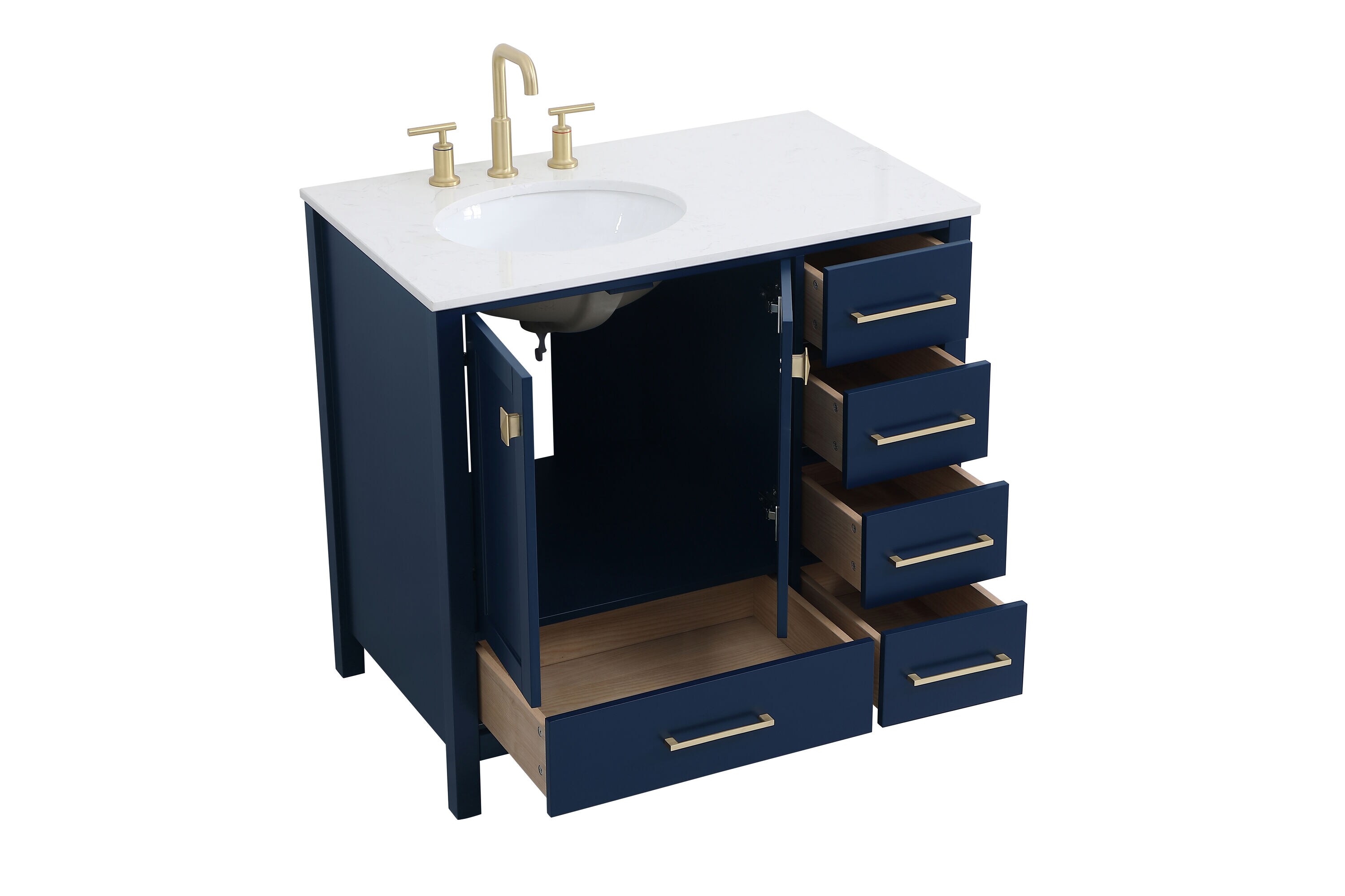 Elegant Decor FI56436BL Bath-Vanity-Combo - View #5