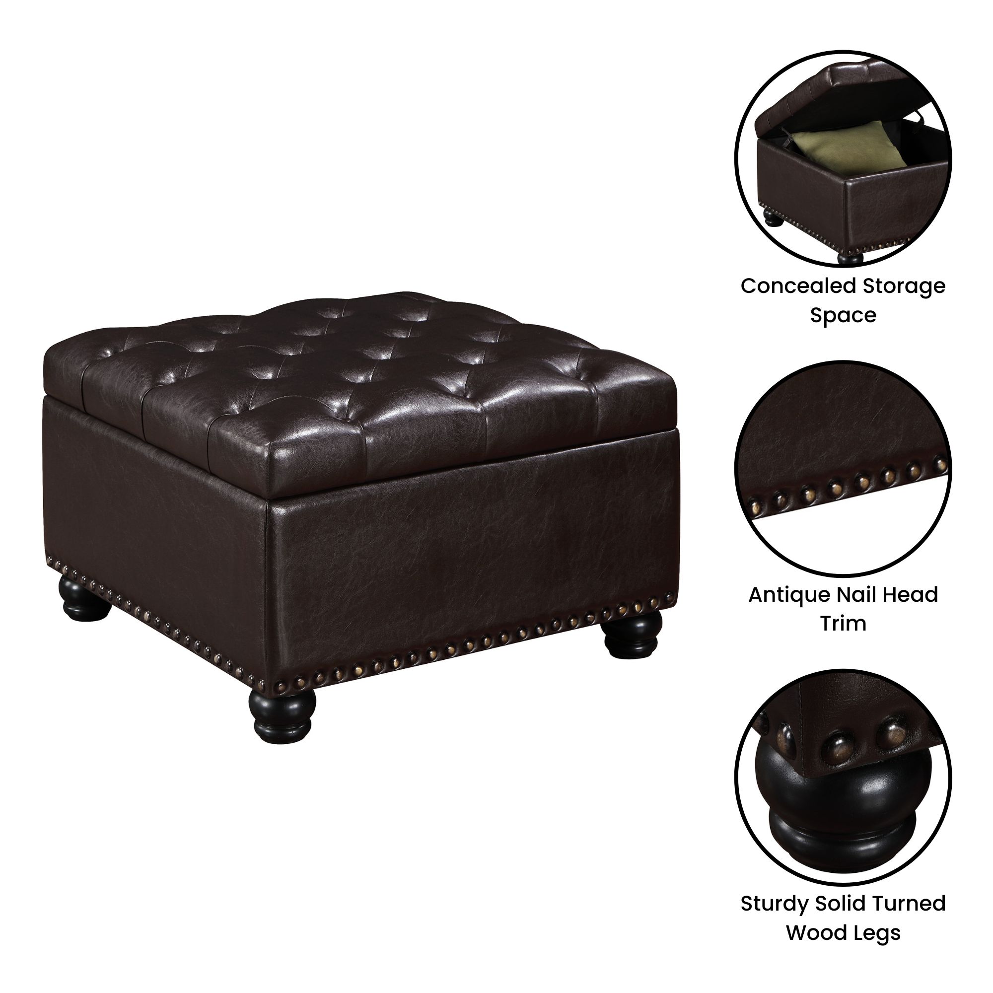 Convenience Concepts R9-247 Indoor-Ottomans - View #3