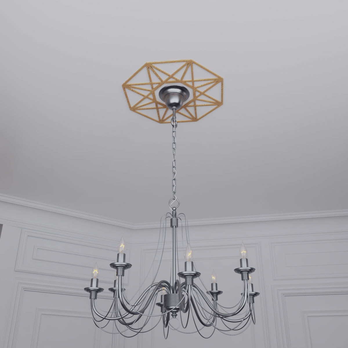 Ekena Millwork CMWP22X22X0250GDRO Ceiling-Medallions - View #11