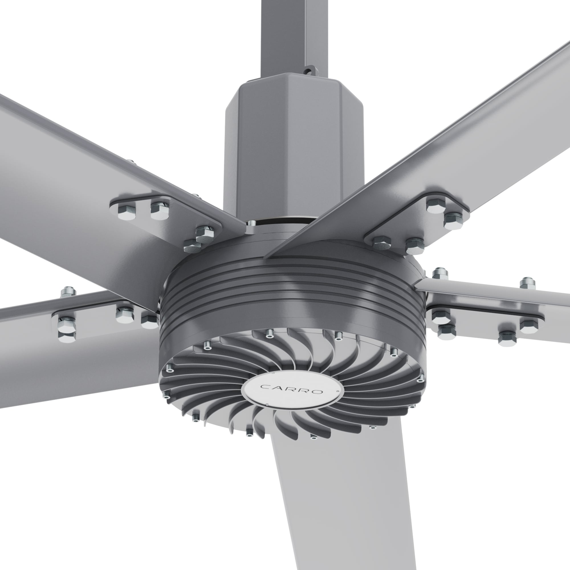 CARRO USA Makani 192-in Silver Indoor Ceiling Fan (5-Blade) LCDC-165S ...