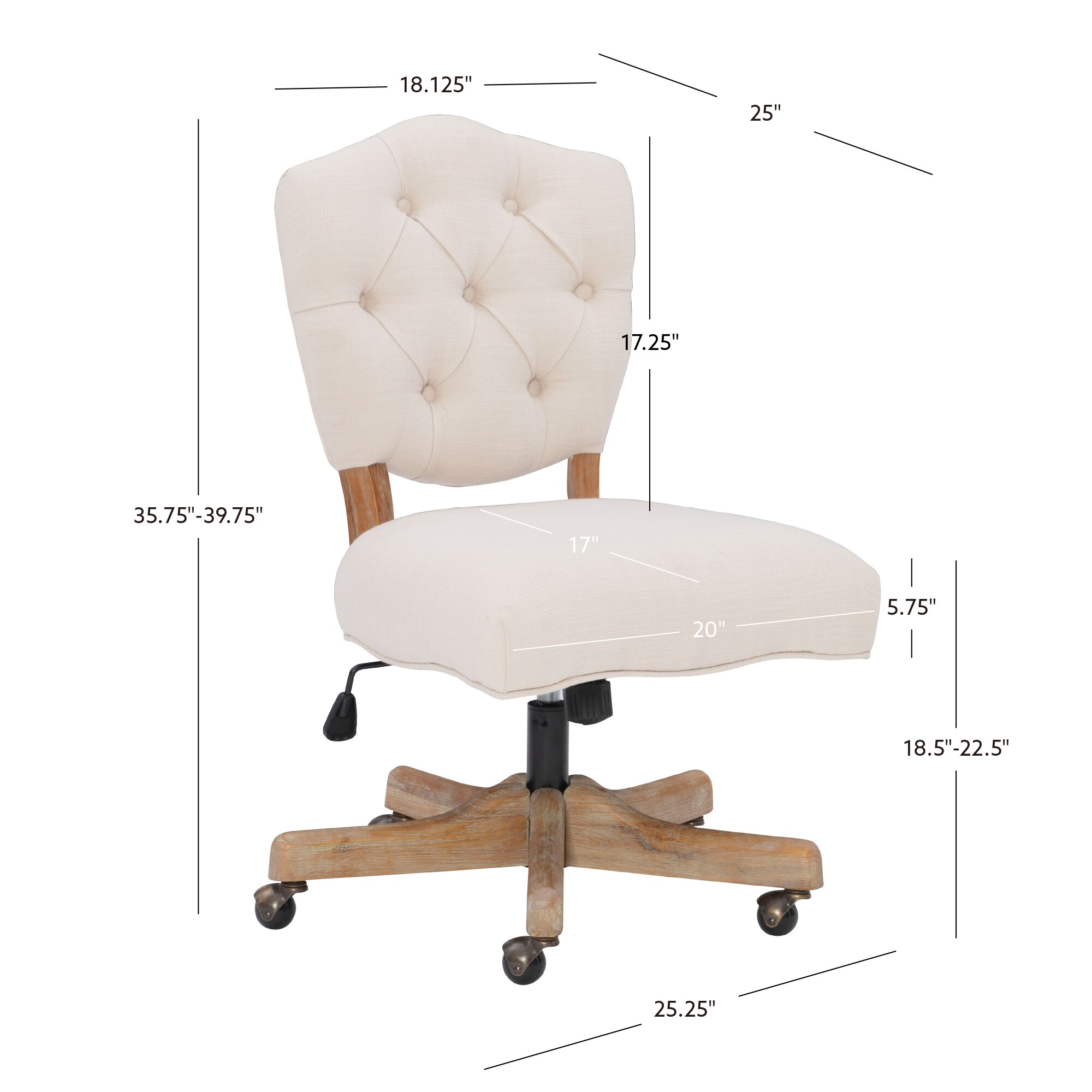 Linon OC055WHT01U Office-Chairs - View #11