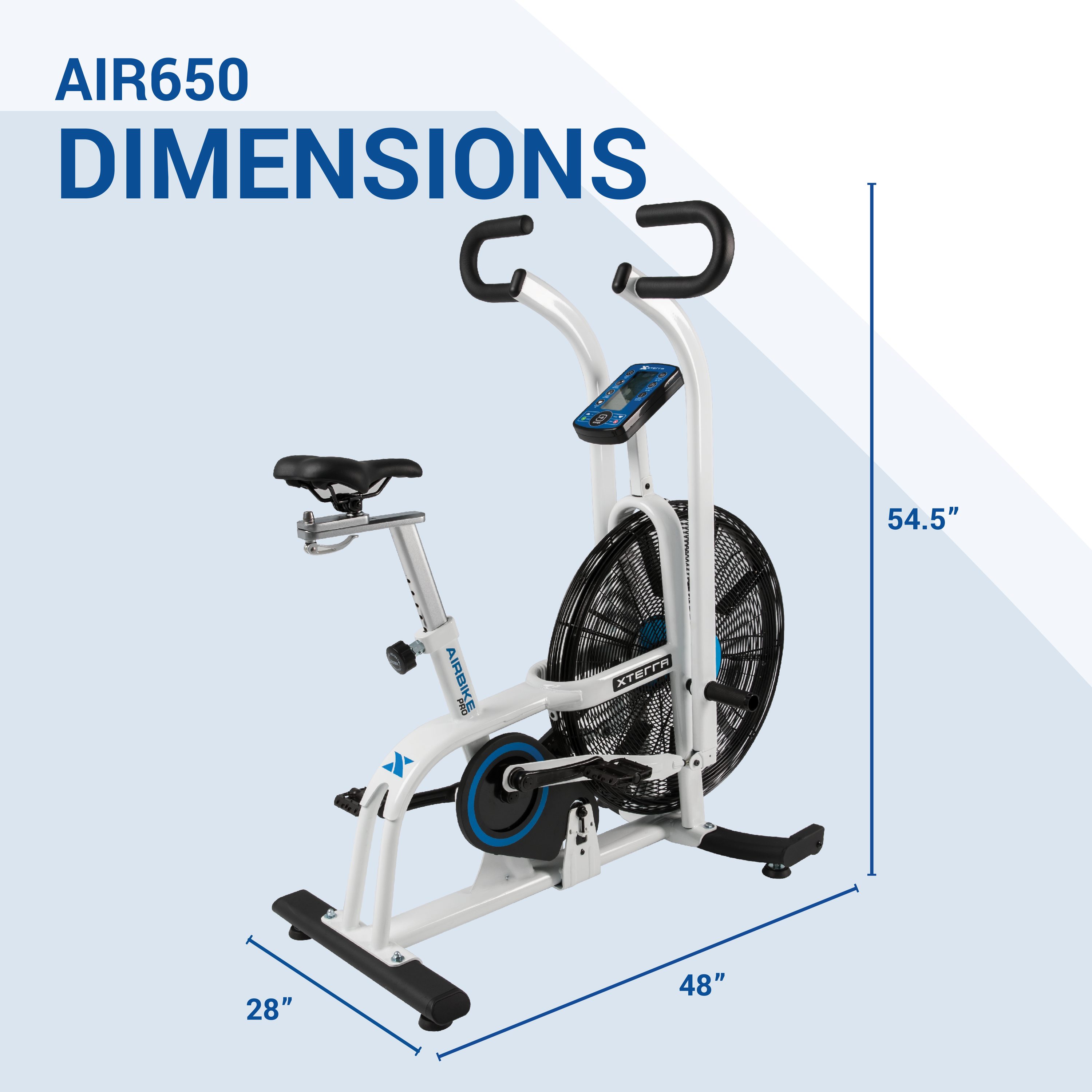 XTERRA Fitness Air650 Air Upright Cycle Exercise Bike in the Exercise Bikes department at Lowes