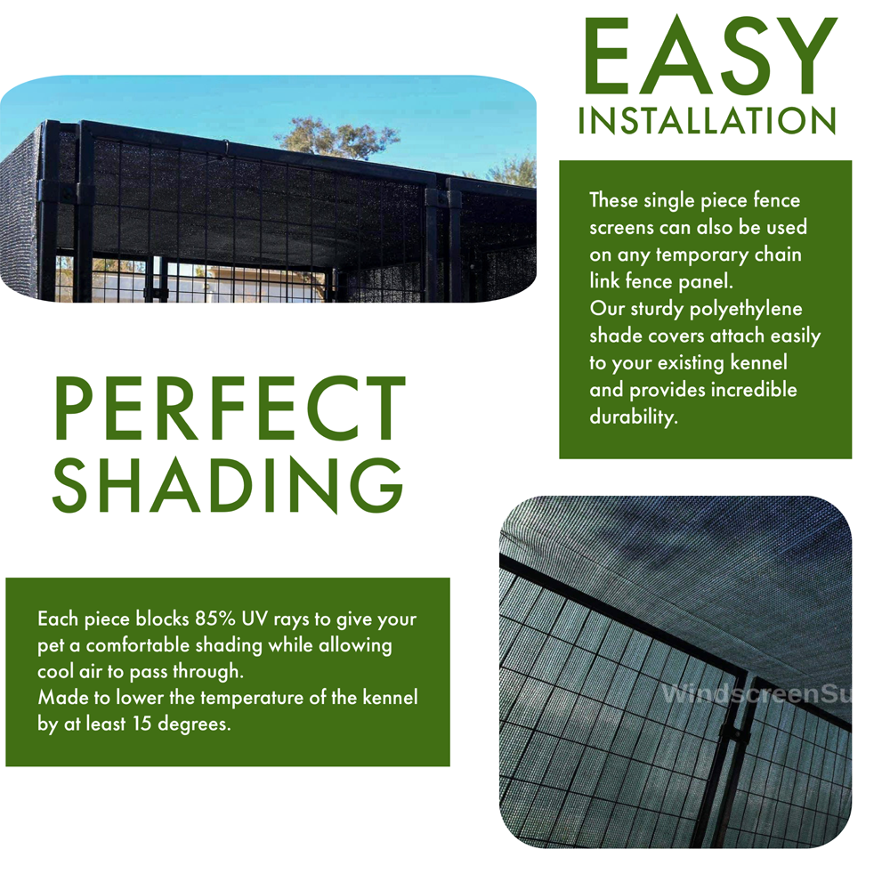 NCSNA 6-ft H x 12-ft W Dark Green Hdpe Chain Link Fence Screen