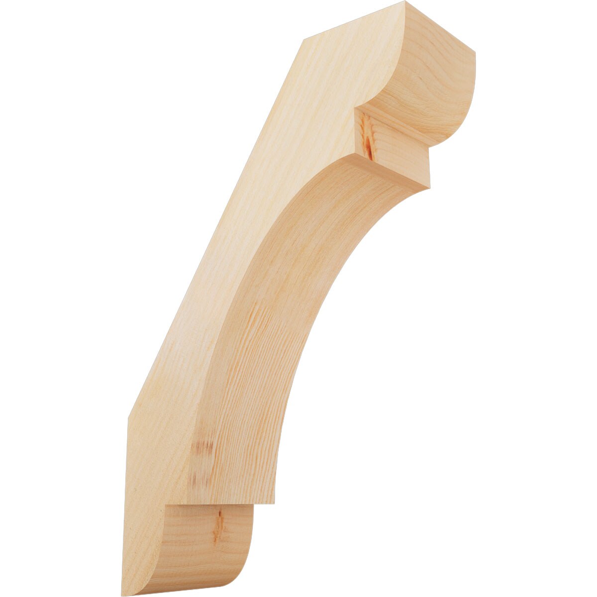 Ekena Millwork BRC06X16X24OLY00RDF 6-in x 16-in x 24-in Douglas Fir Unfinished Wood Olympic Rough Sawn