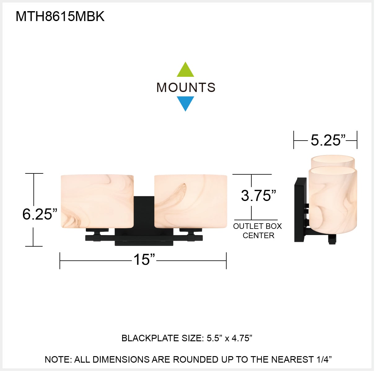 Quoizel MTH8615MBK b089995 - View #6
