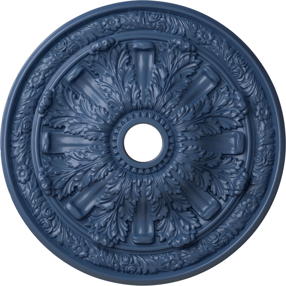 Ekena Millwork CM30FLAMF Flagstone 30-in W x 30-in L Painted Americana Polyurethane Whole Ceiling Medallion
