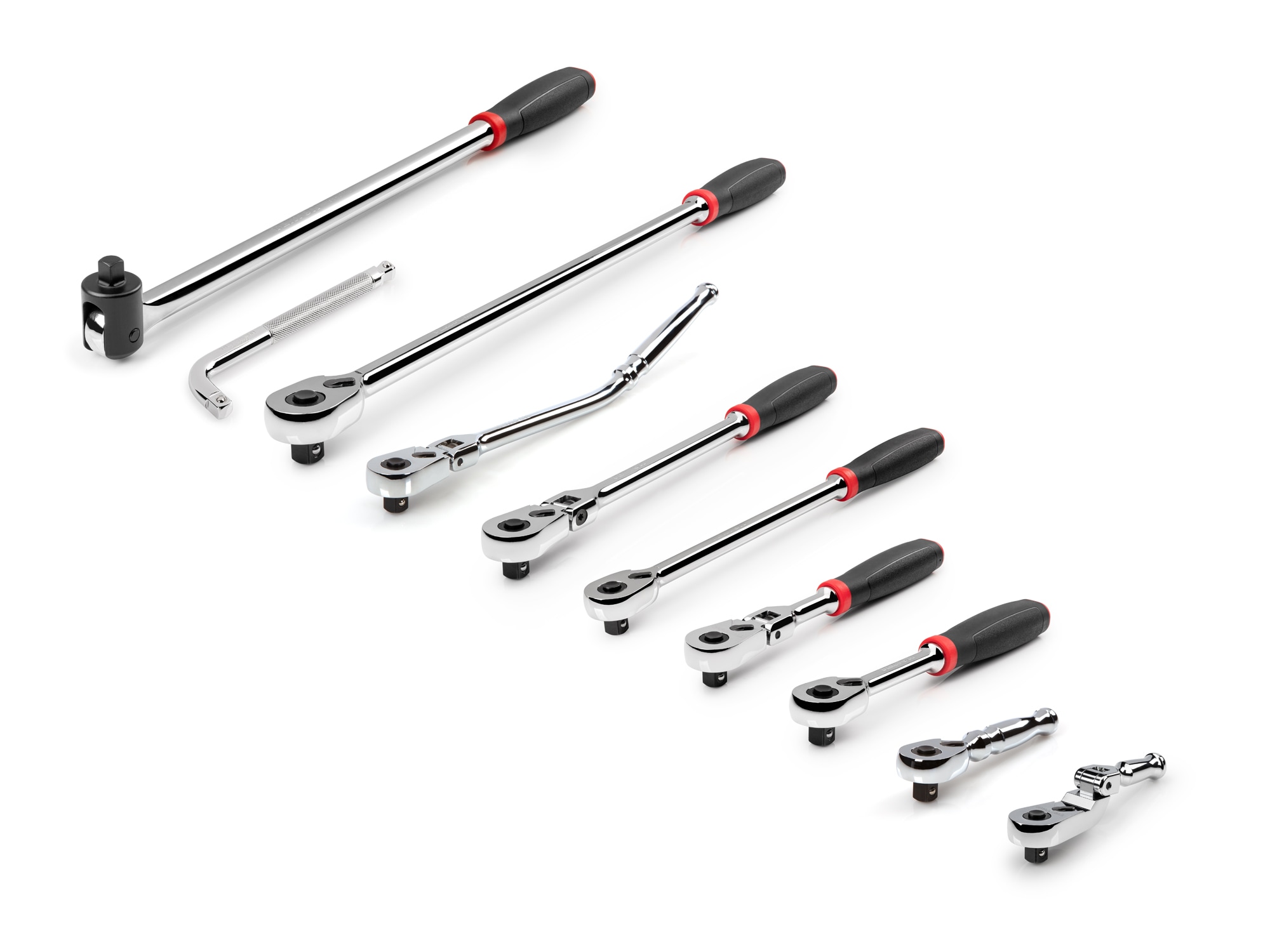 TEKTON 3/8 Inch Drive Quick-Release Comfort Grip Ratchet, L-Handle, and Breaker Bar Set (10-Piece) SDR99102 Sansujyuku sansujyuku.com