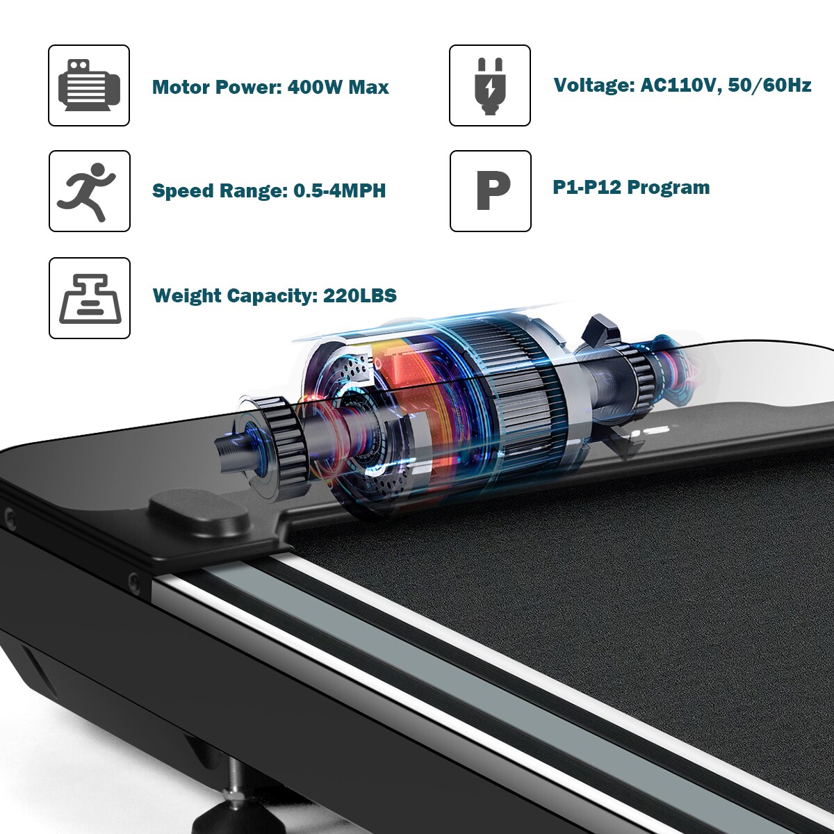 Goplus Lcd Foldable Treadmill in the Treadmills department at