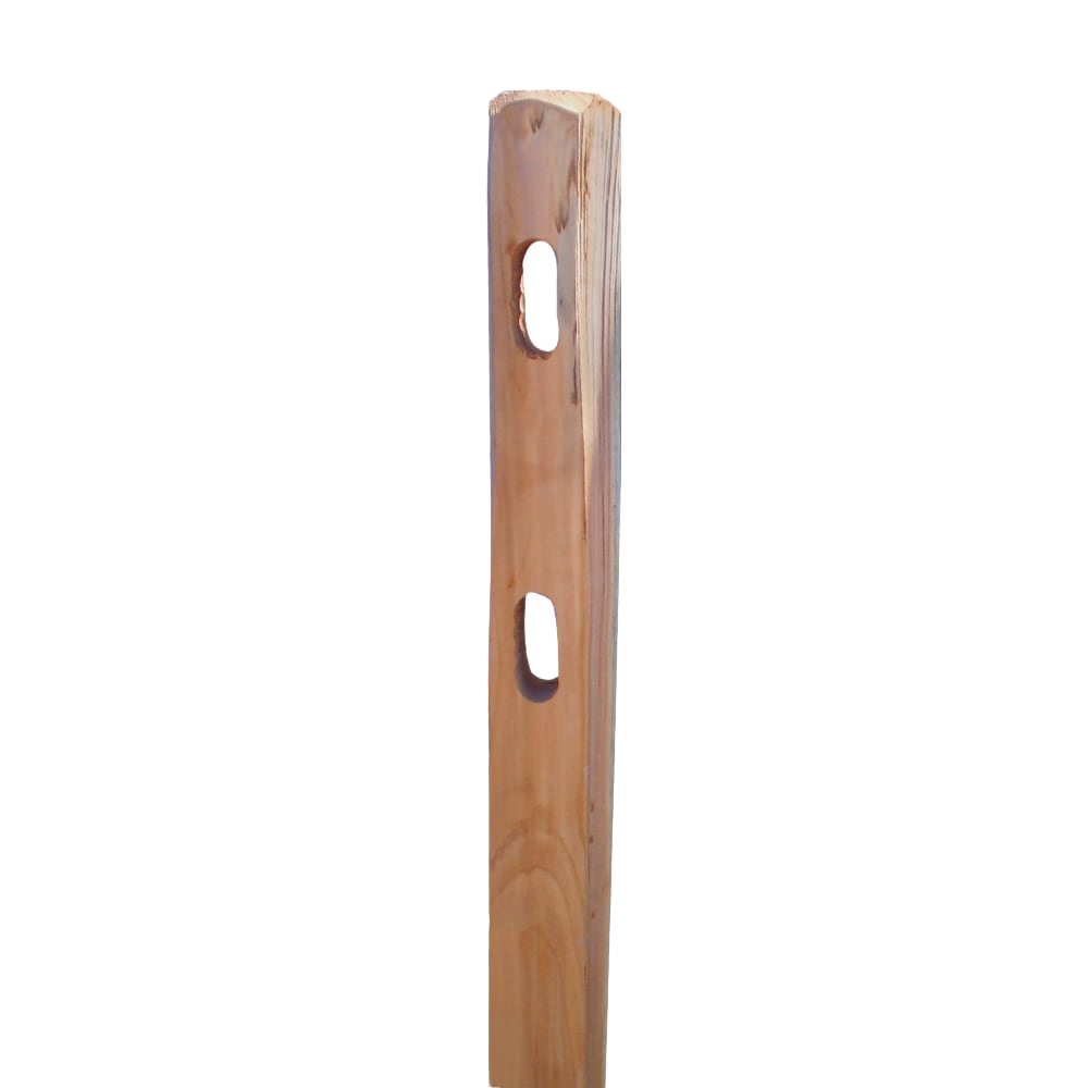 Severe Weather 12837 4-in x 4-in x 5-ft Cedar Split rail Line Wood Fence Post