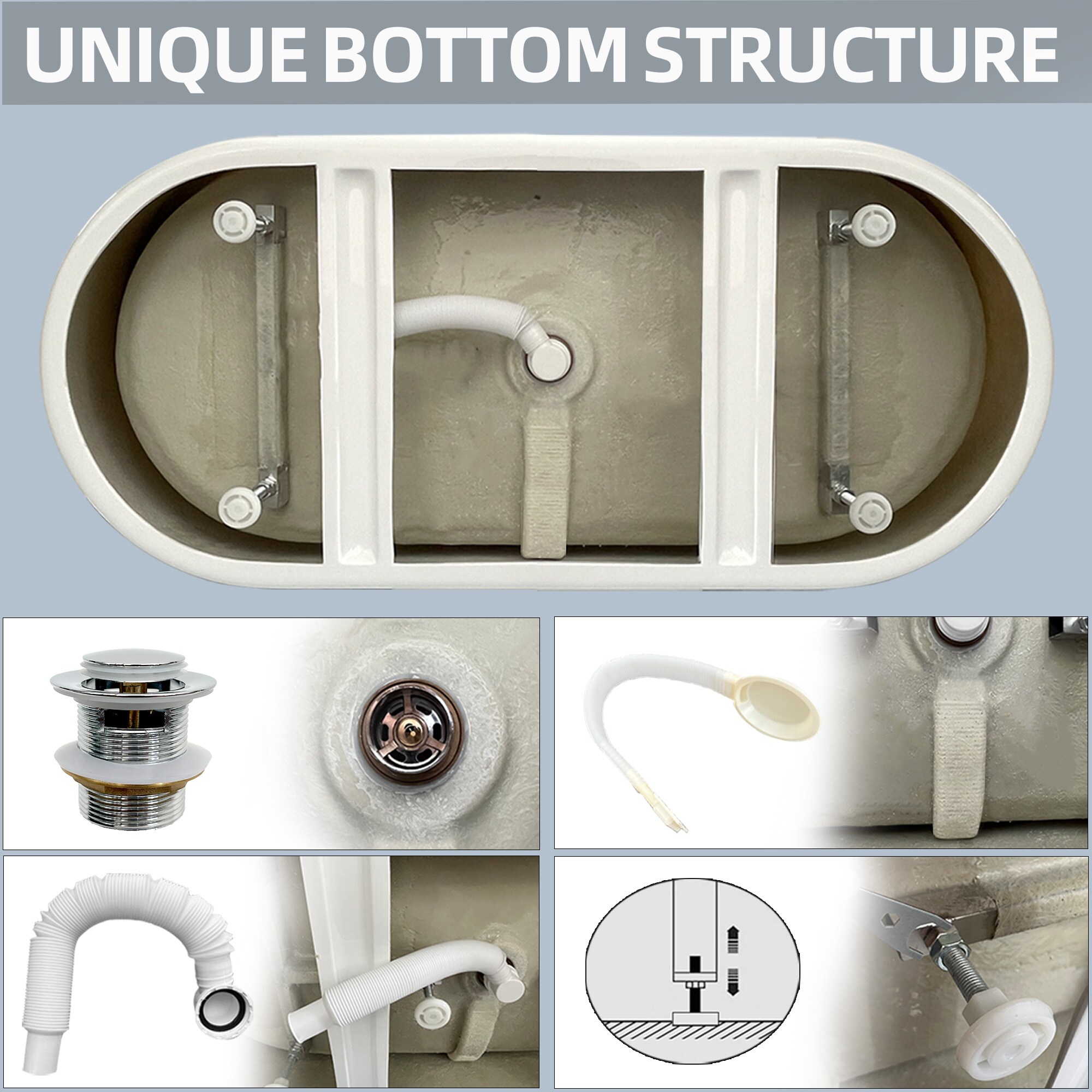 Clihome TC-414-BL bathtubs - View #15