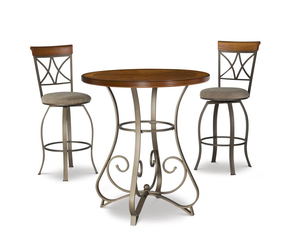 Powell 697-404M1 Hamilton Casual Dining Room Set with Round Table (Seats 2)