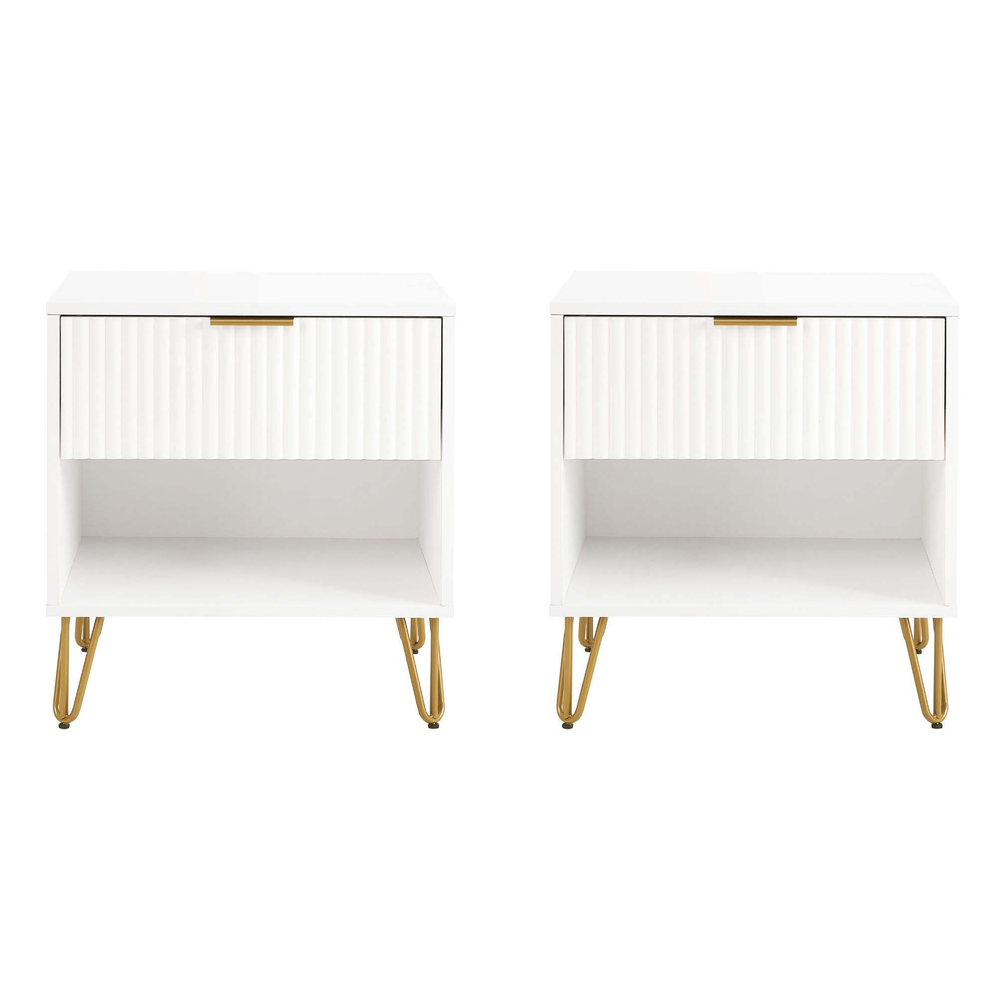 Manhattan Comfort 2-NS001-WH nightstands - View #2