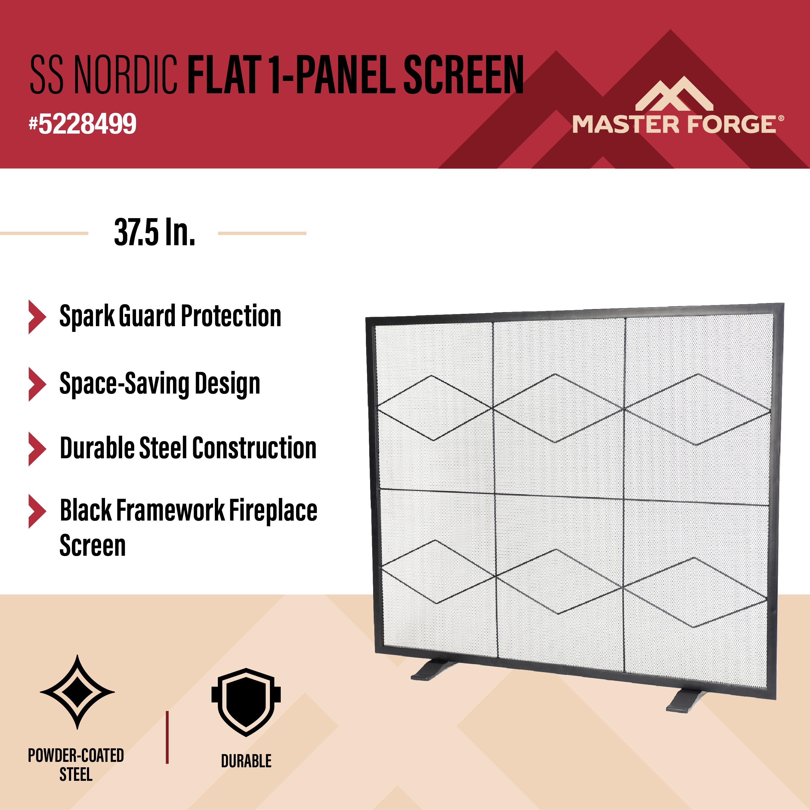 Master Forge 15954L Fireplace-Screens - View #2