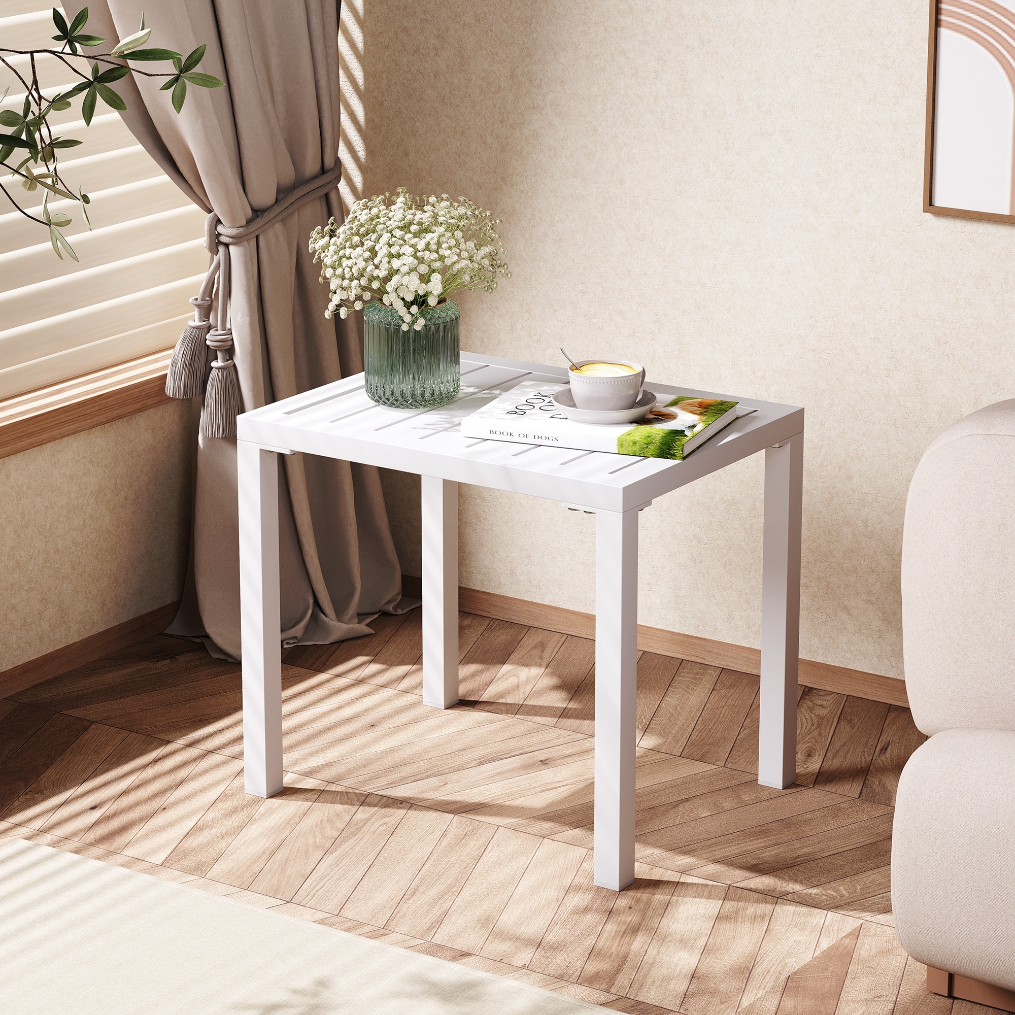 Crestlive Products CL-TB038WHT Patio-Tables - View #2