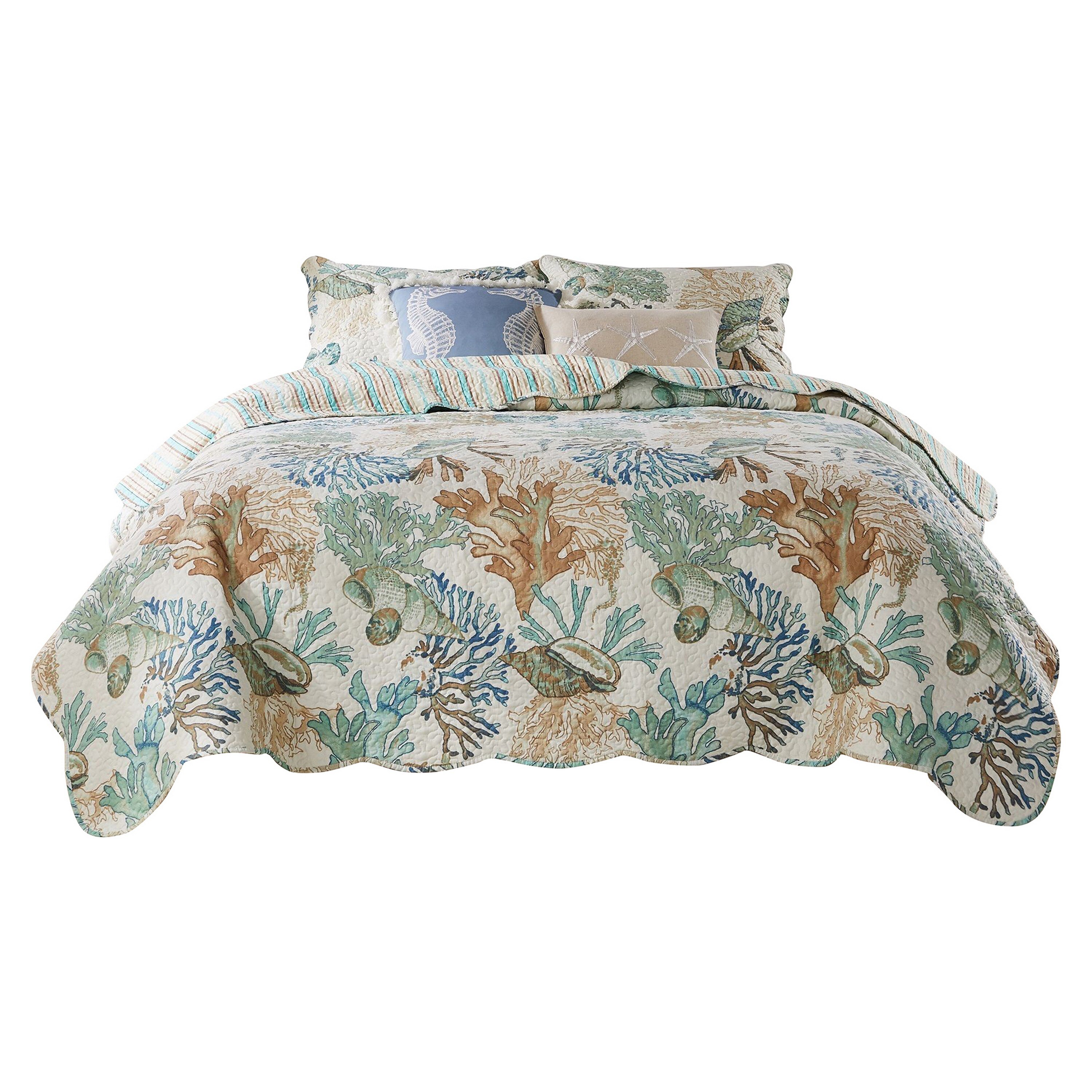 Benzara 5 -Piece Multicolor King Quilt Set #BM281993