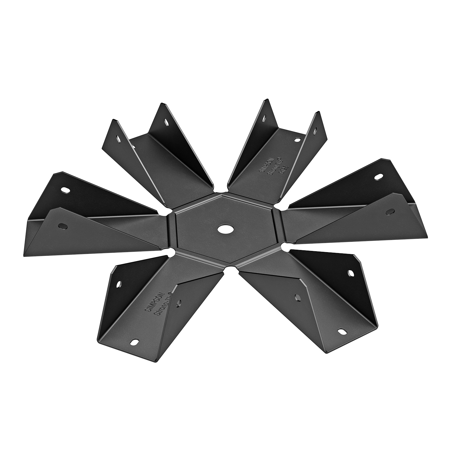 Simpson Strong-Tie APGT6 1.65-in x 10.69-in Outdoor Accents ZMAX Galvanized with Black Powder Coat Gazebo tie