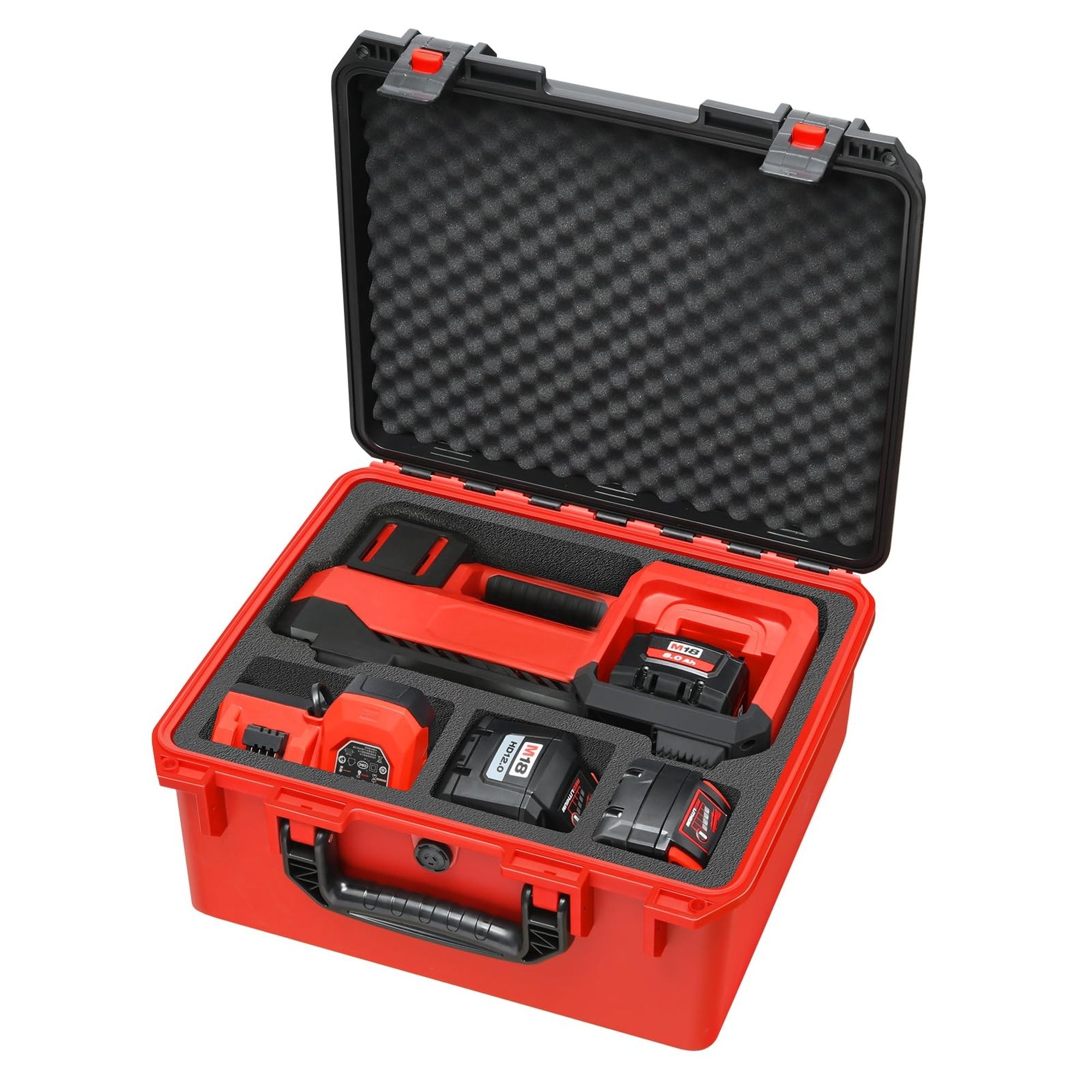 Wudkey Custom Fit Waterproof Case for M18 2848 20 Inflator PP Black Tool Case