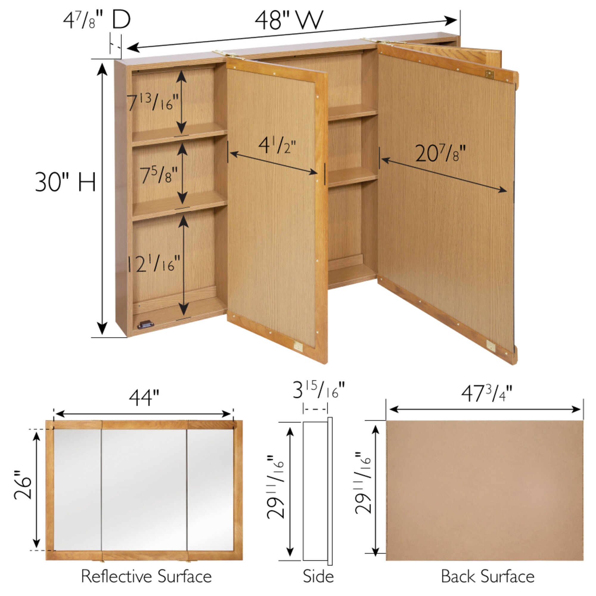 Design House 530584-NOK Bathroom-Medicine-Cabinets - View #2