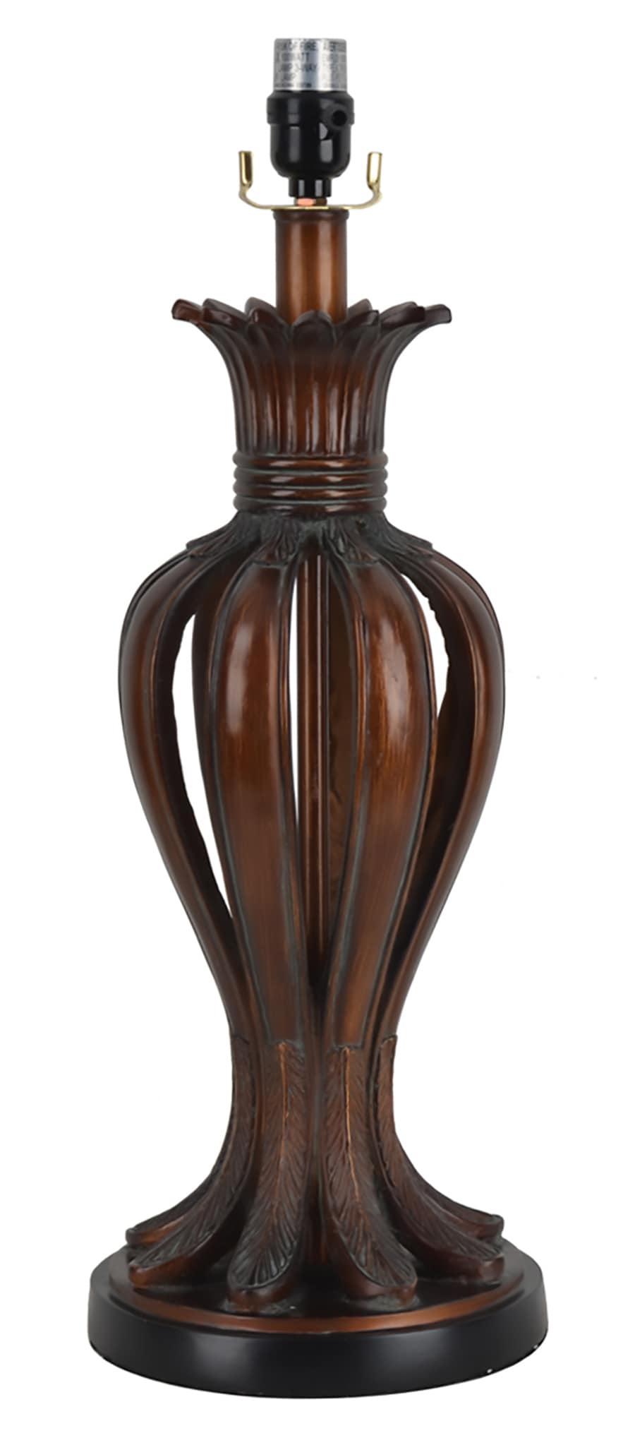allen + roth LB2911 23-in Bronze Plug-in 3-way Resin Lamp Base