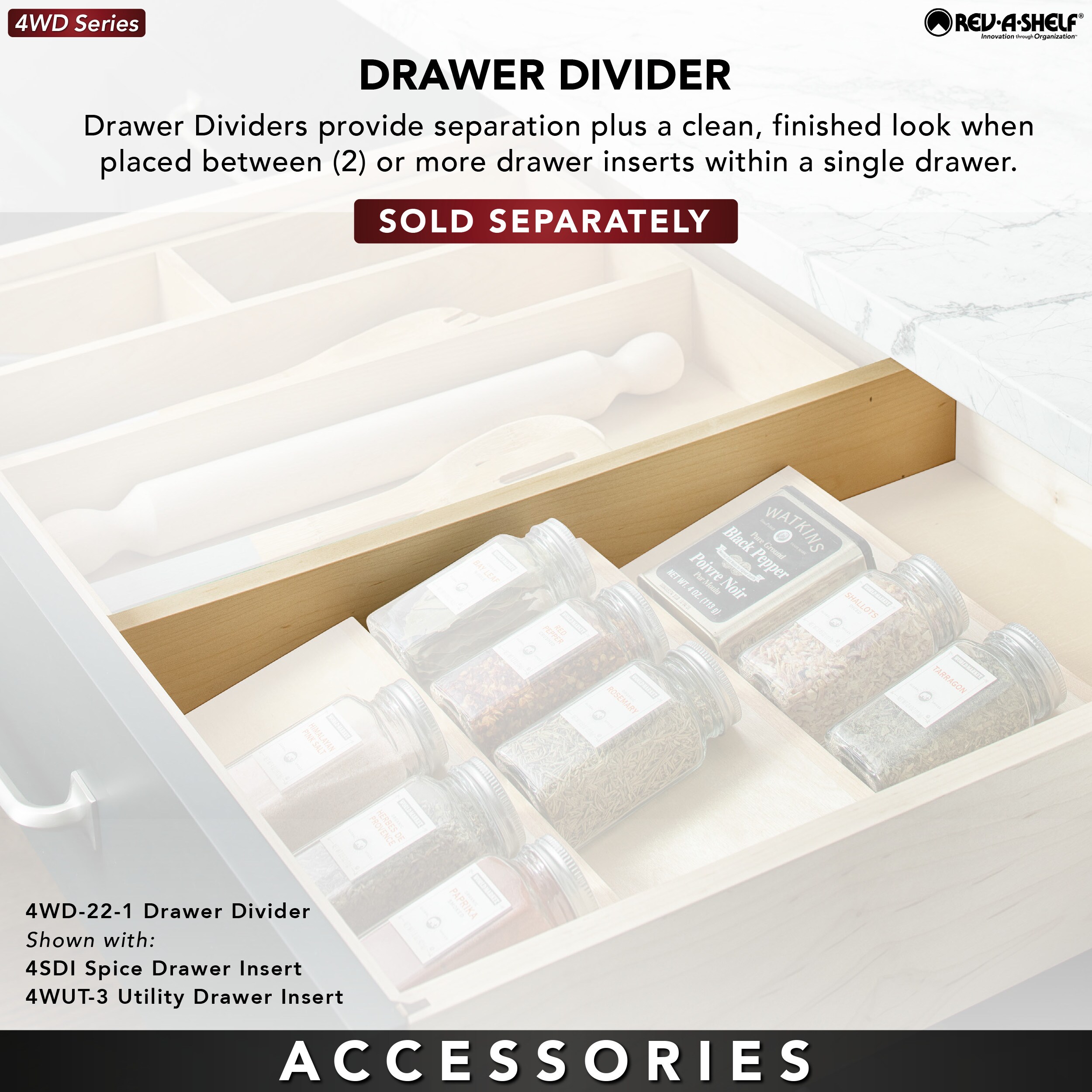 Rev-A-Shelf 4SDI-WN-24-1 Pull-Out-Cabinet-Baskets - View #5