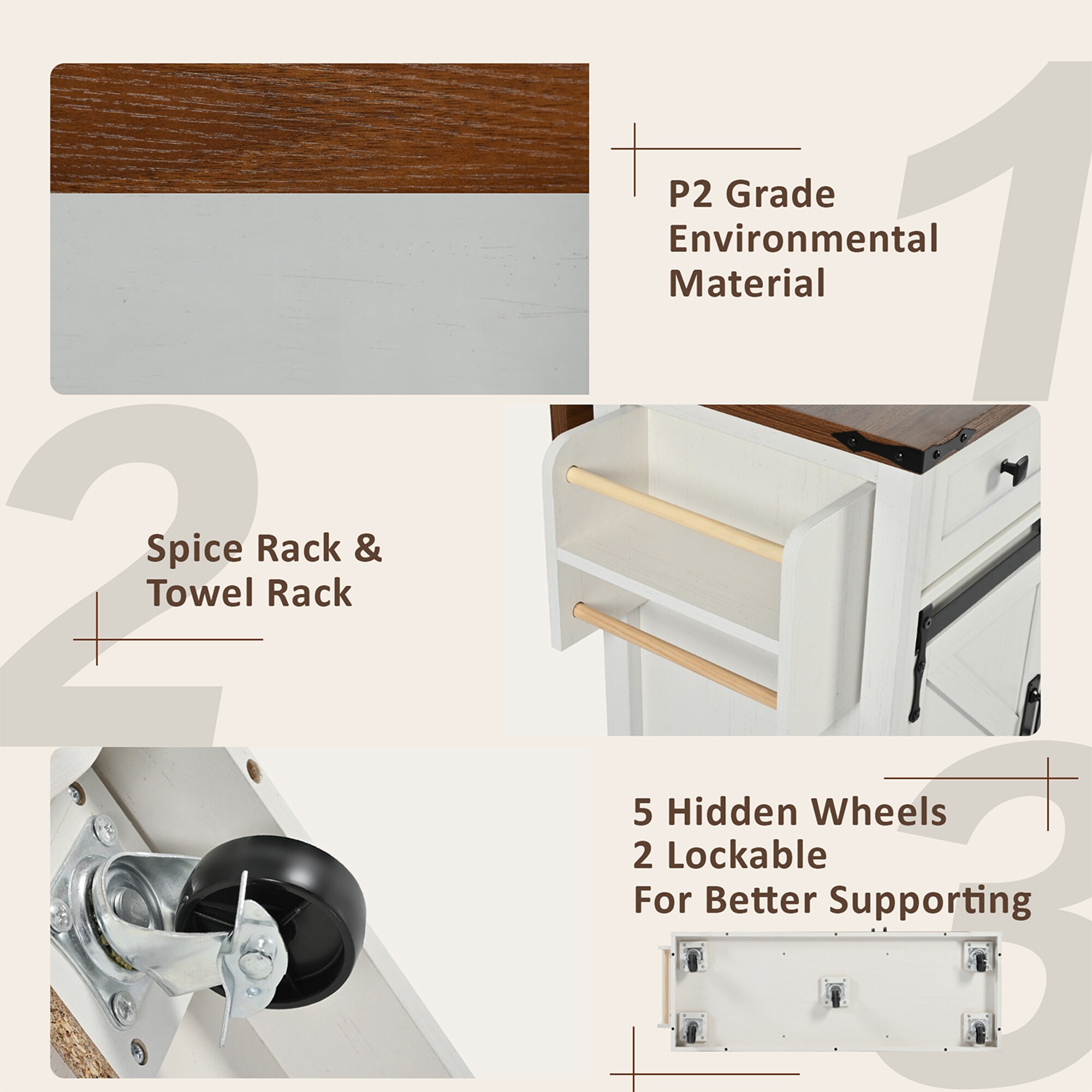 SINOFURN SYB260053WT Kitchen-Furniture - View #4