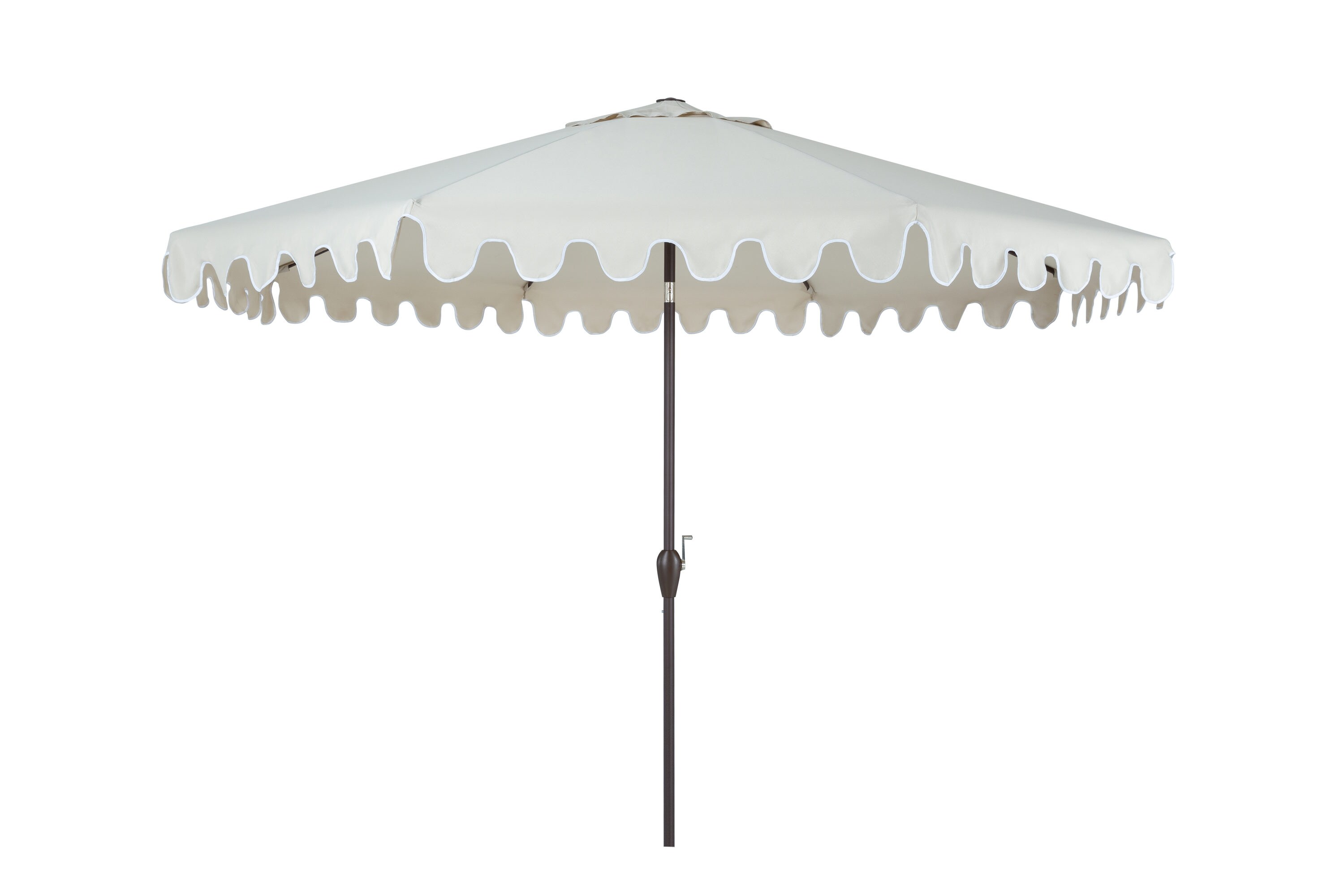 PolyTeak UMBL-11FT-BEIG 11.0-ft Aluminum Market Patio Umbrella