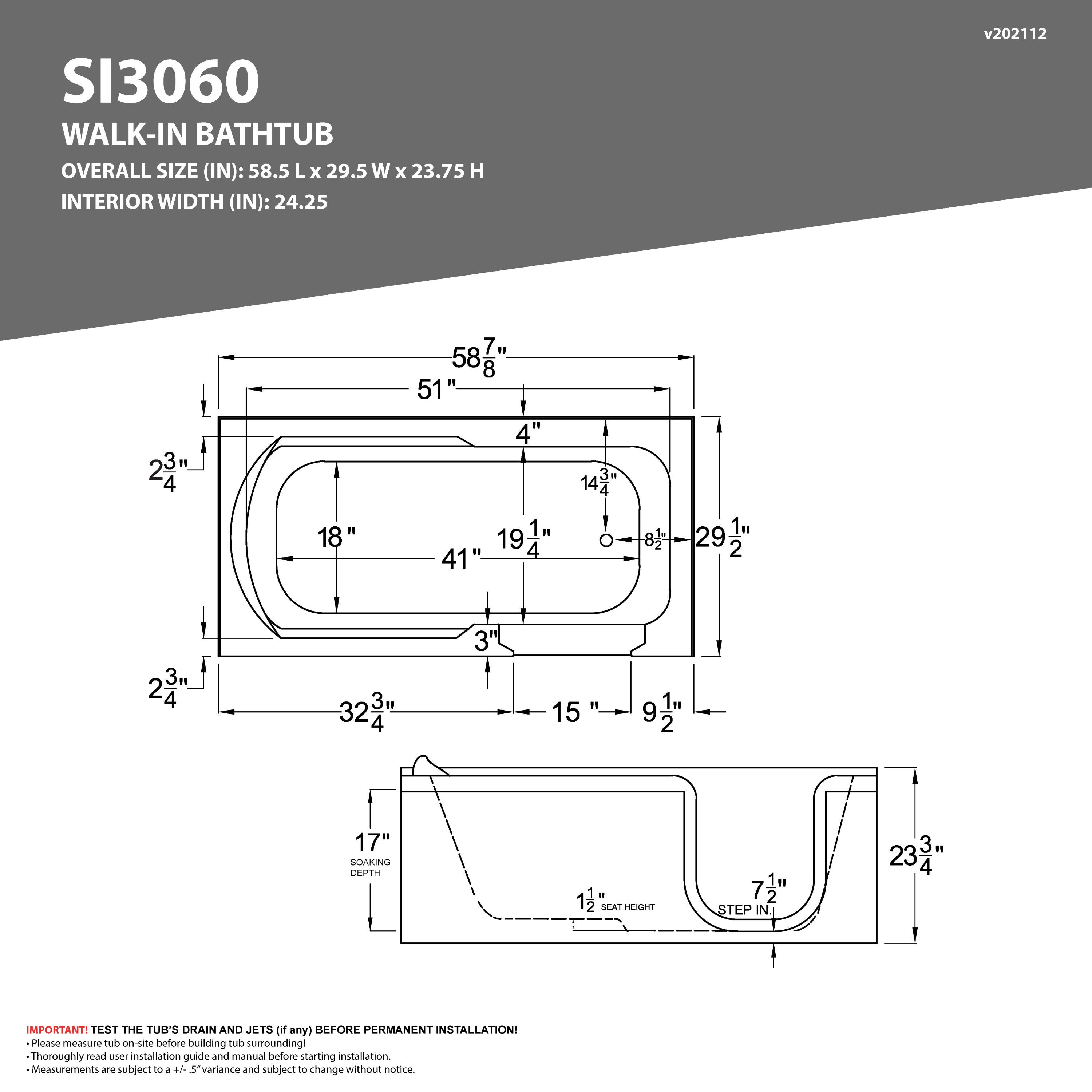 Endurance LS3060SILWH bathtubs - View #5
