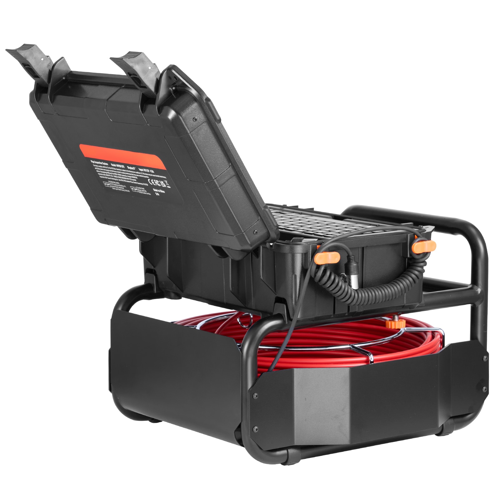 GIVIMO 165-ft Self-Leveling Sewer Camera with 9-in 1080P Screen and 512Hz Transmitter IP68 Drain Pipeline Camera with 12 LEDs 32GB Card Distance Counter for Pipes