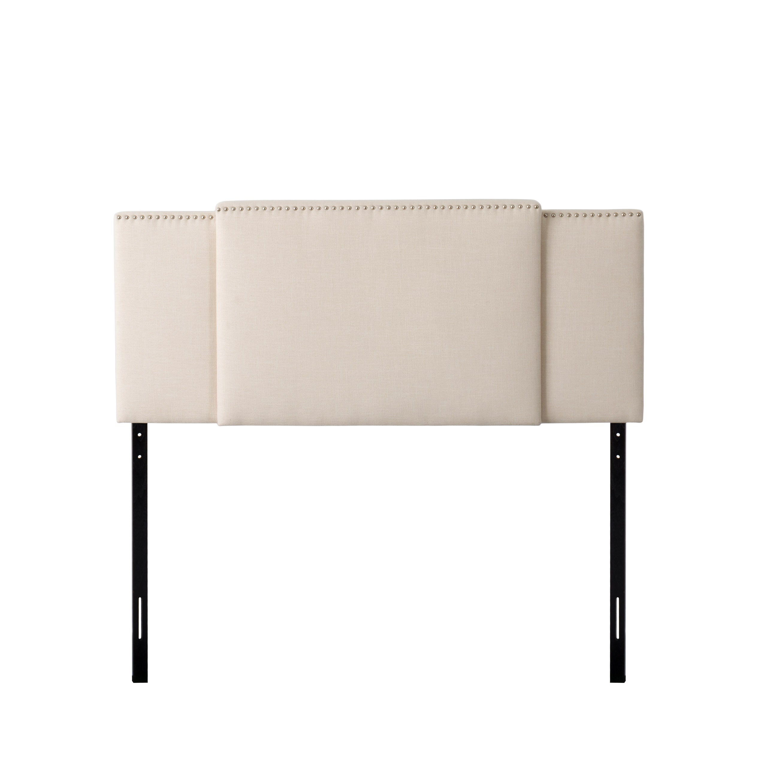 CorLiving BBT-970-A Fairfield Cream Adjustable Polyester Upholstered Headboard