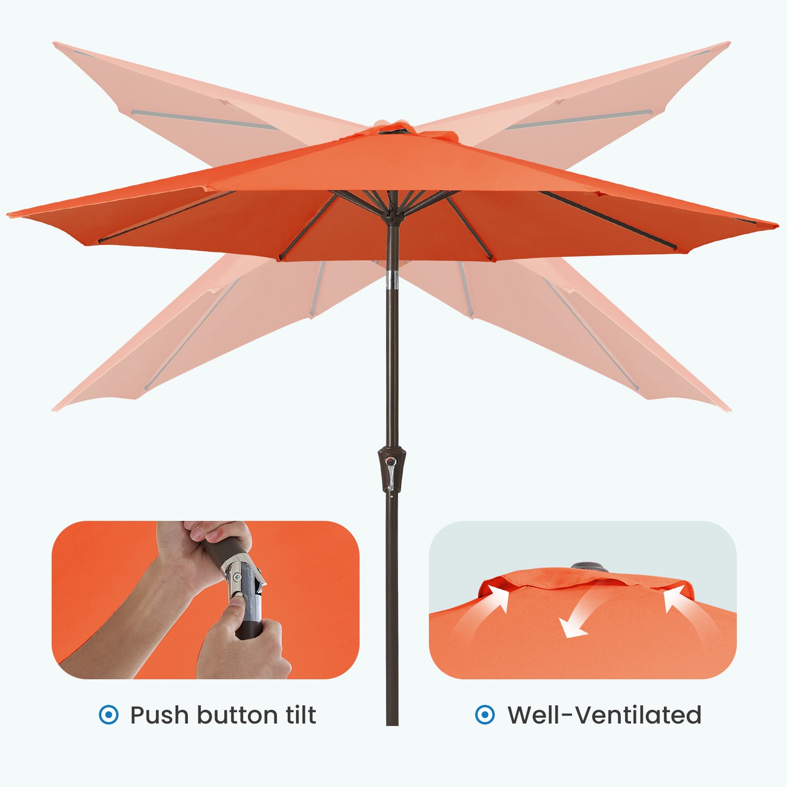 JEAREY JE-QTZZS-10FT-OR Umbrellas-2 - View #5