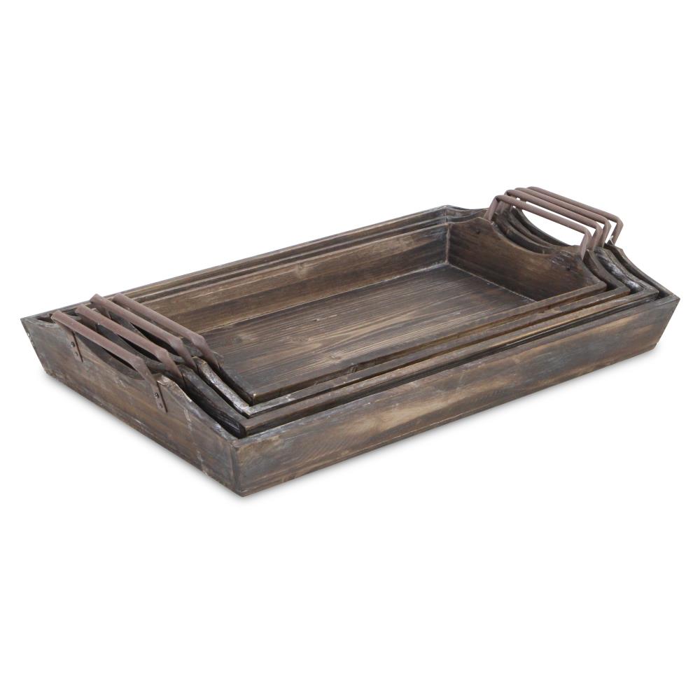 Cheung's 14-in x 22-in Brown Rectangle Serving Tray in the Serving ...