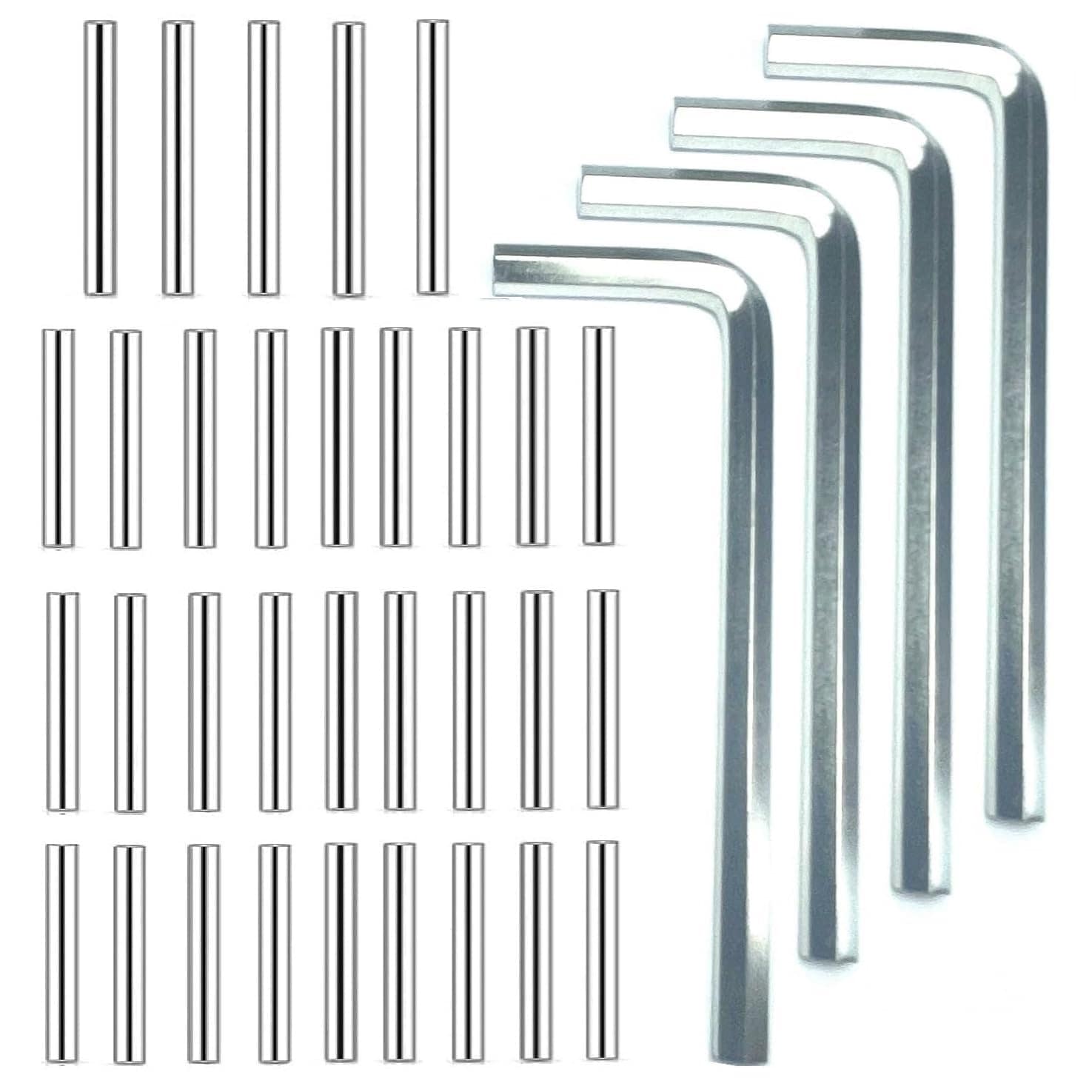 UUDULY Spring Hinge Tension Pin Replacement Kit 42pcs Stainless Steel ...