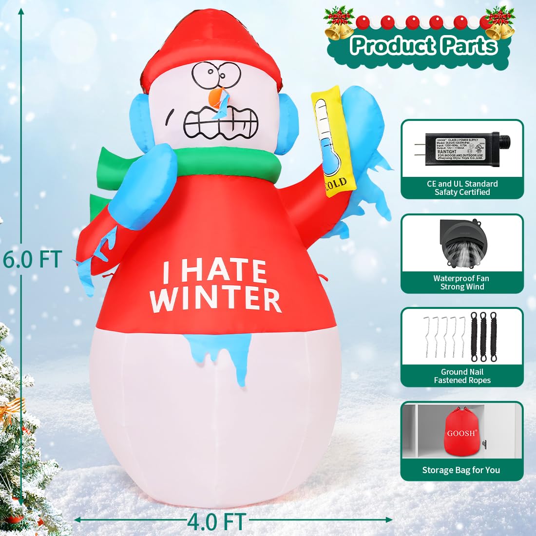 GOOSH DJ-SD-27156 Christmas-Inflatables - View #6